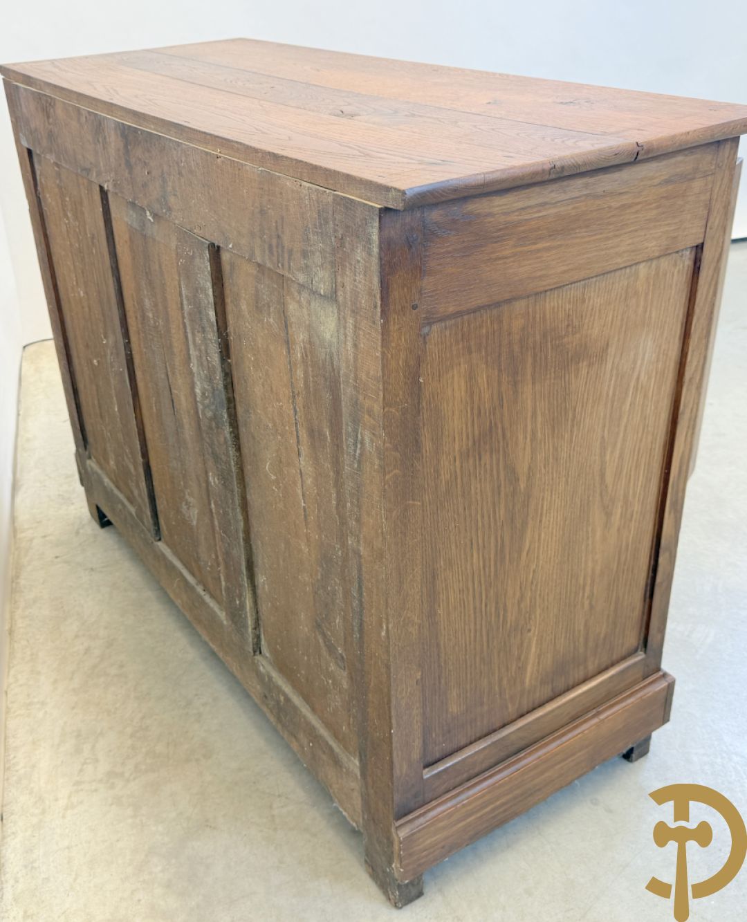 Masssief eiken tweedeursdresse Louis Philippe 19e