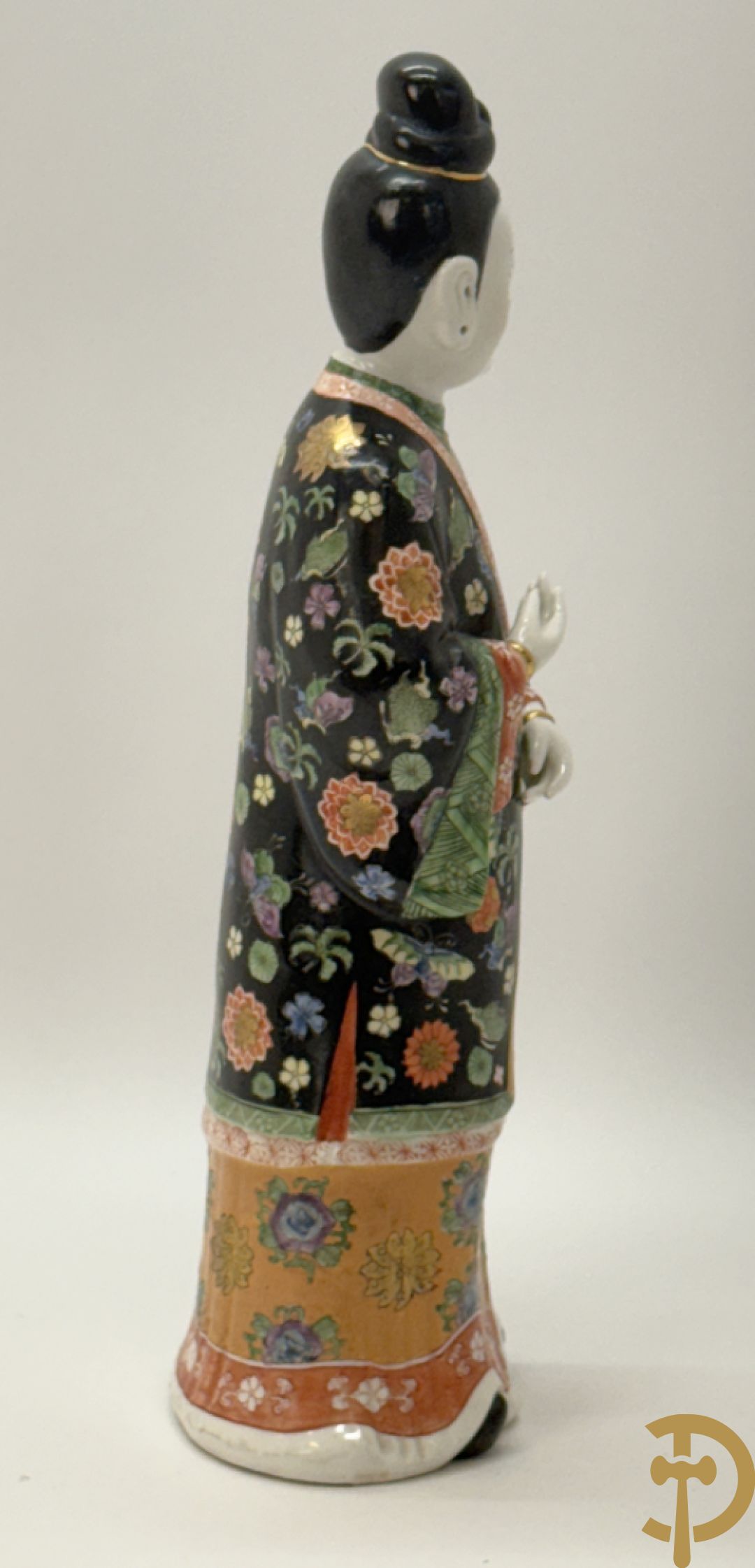 Porseleinen handbeschilderde geisha