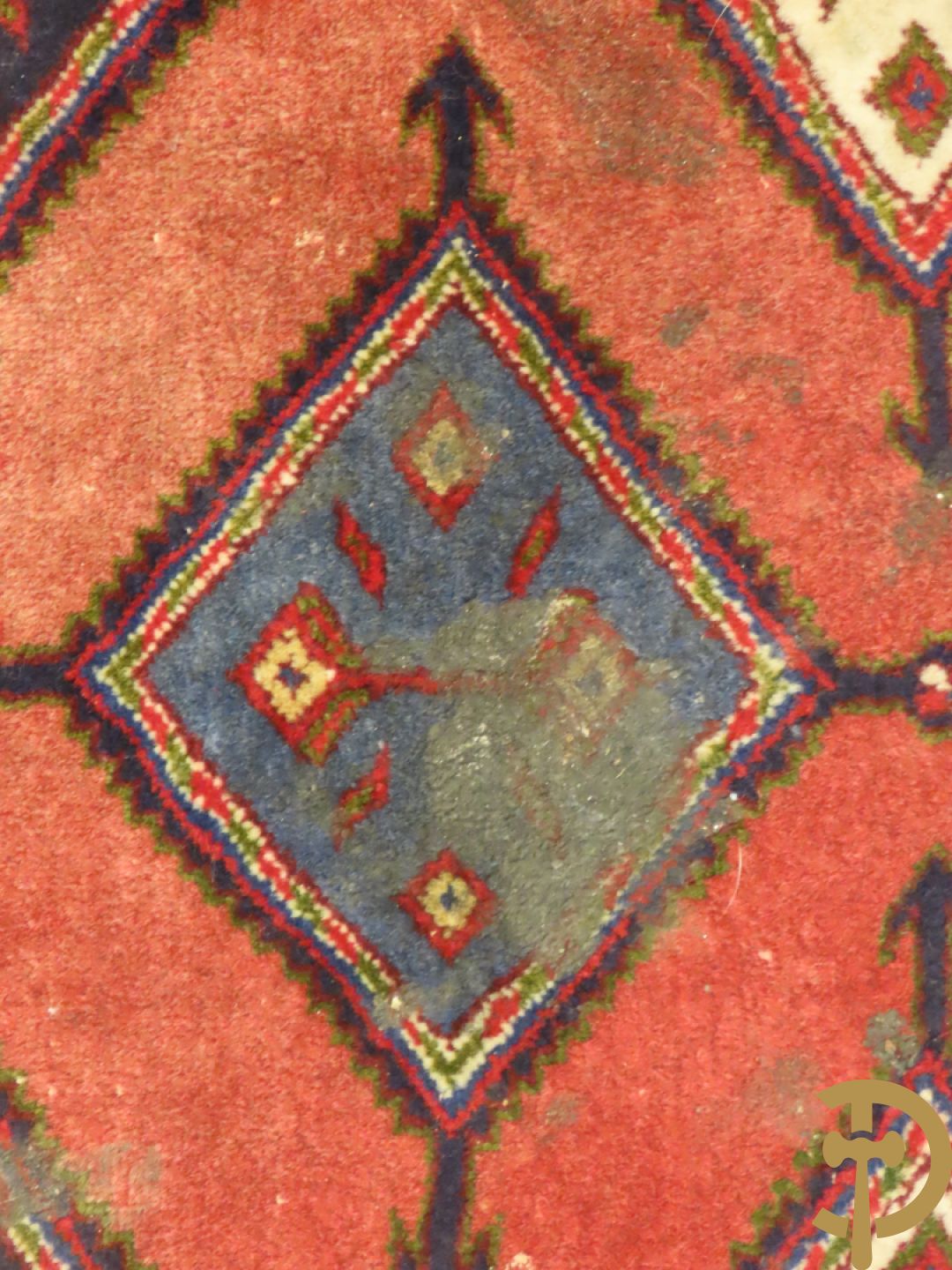 Drie oosterse handgeknoopte tapijten Kaukasus