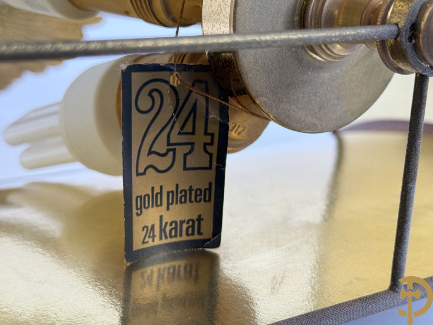 Vintage lampadaire met adelaar, Deknudt