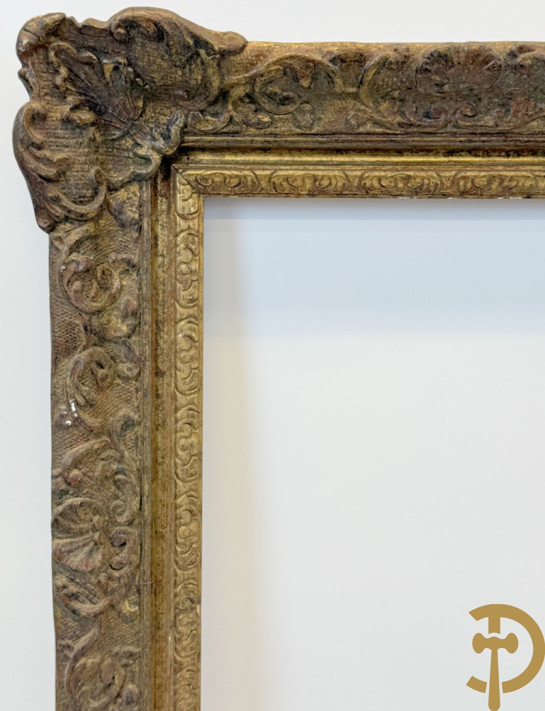 Oude grote vergulde Louis XV lijsten : 3 stuks