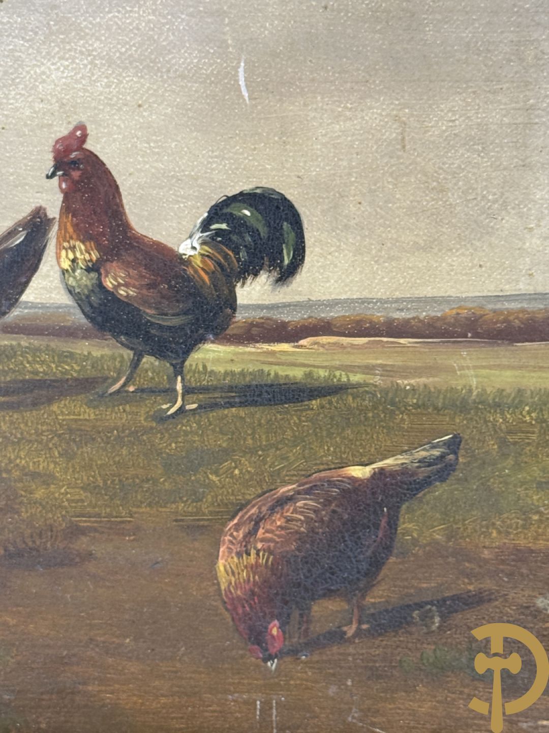 Onleesbaar getekend rechts onder 