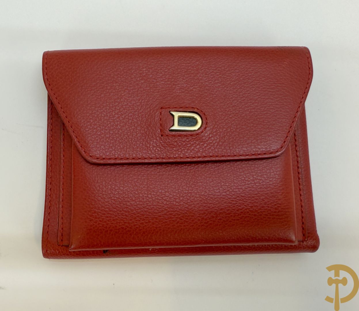 Bordeaux lederen handtas, geldbeugel, kaarthouder en portemonnee, Delvaux, model brillant