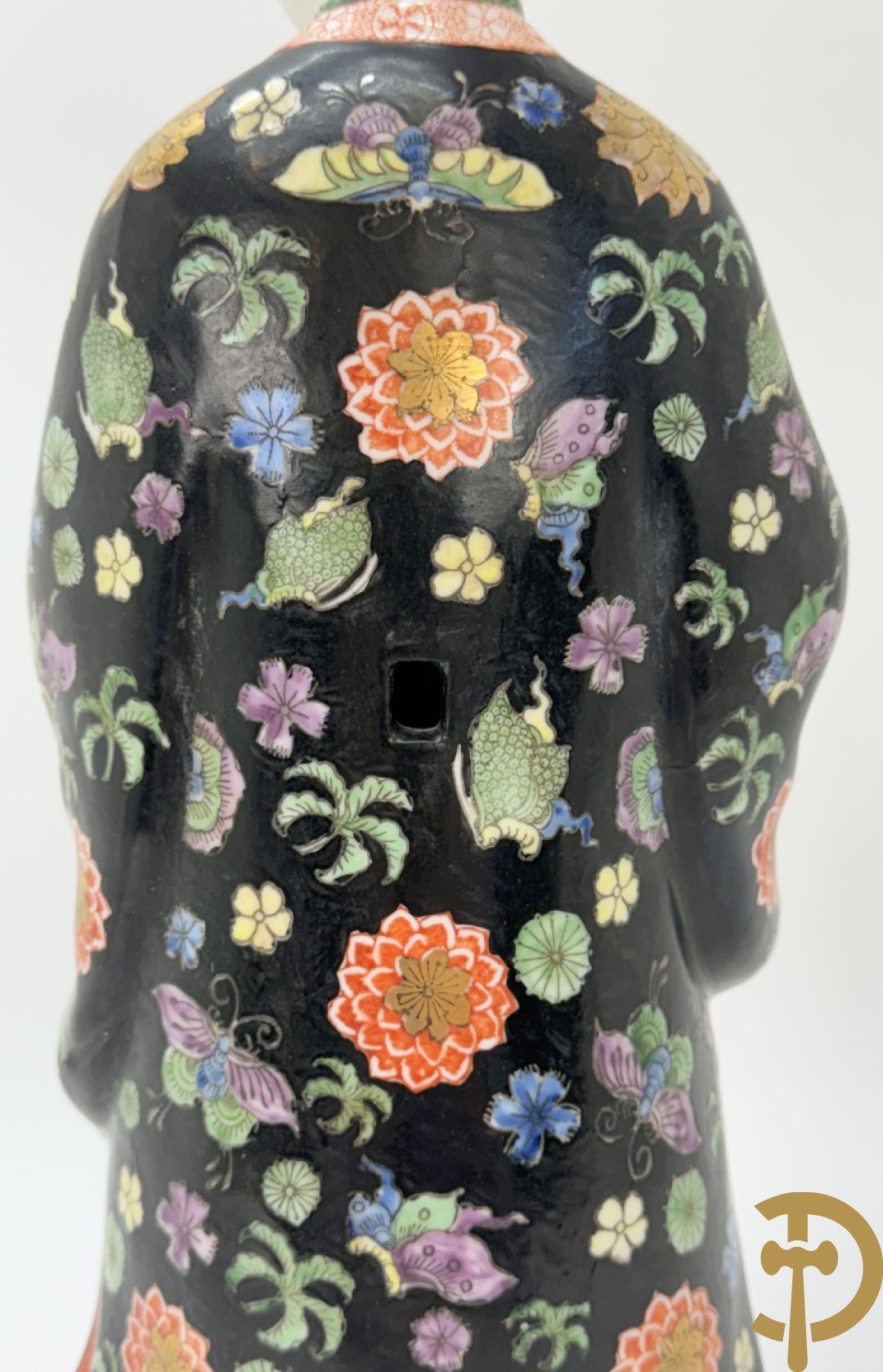 Porseleinen handbeschilderde geisha