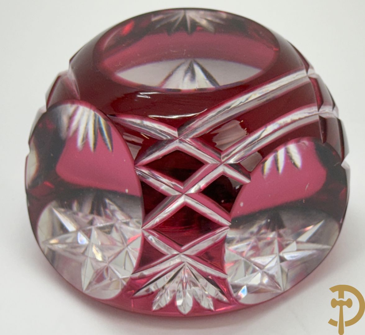 Twee presse papiers van Cristallerie d