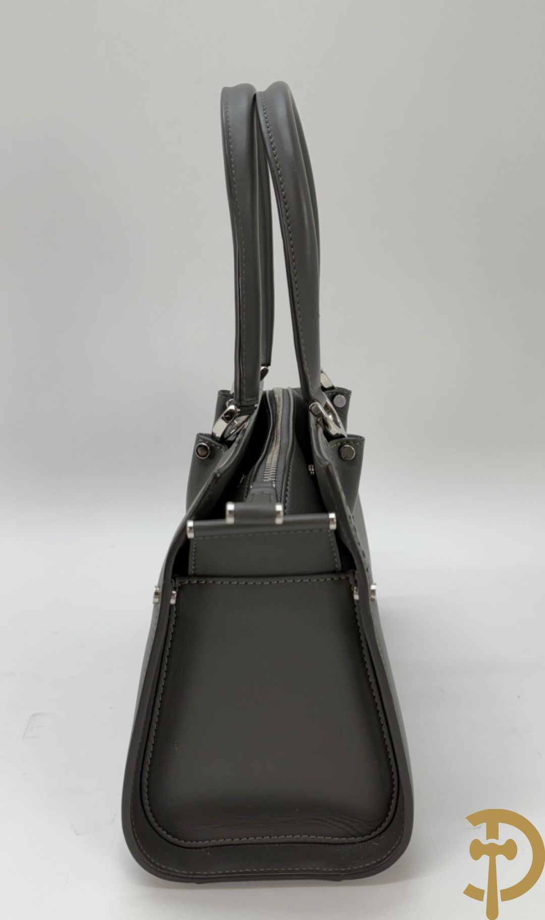 Lederen handtas Longchamps Paris Premier in bijhorende zak