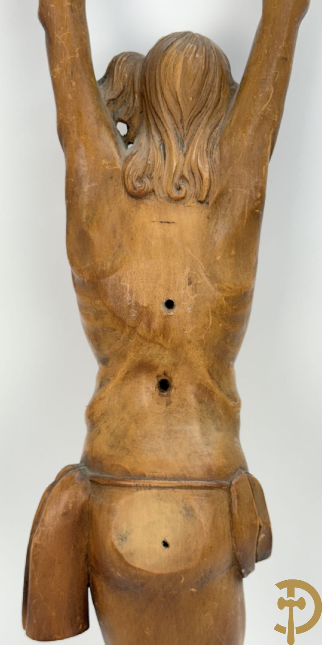 Gesculpteerde houten Jansenistische corpus