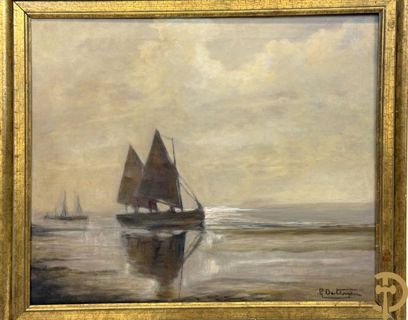 Onleesbaar getekend rechts onder 