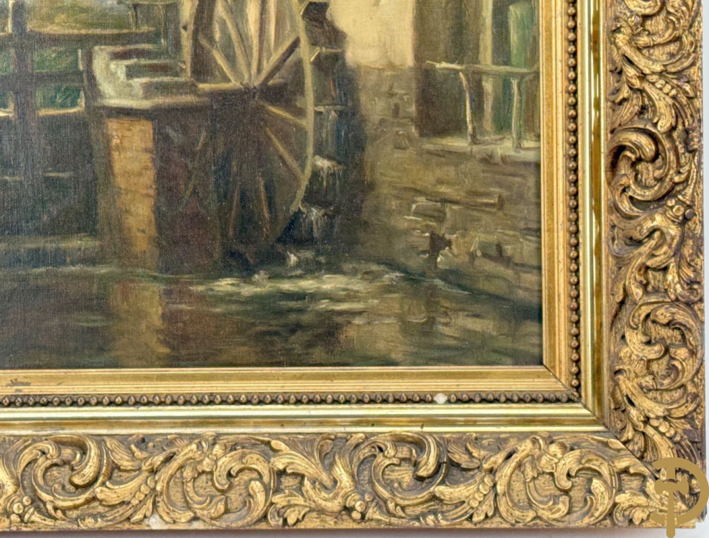 CATY getekend Geanimeerd zicht op watermolen