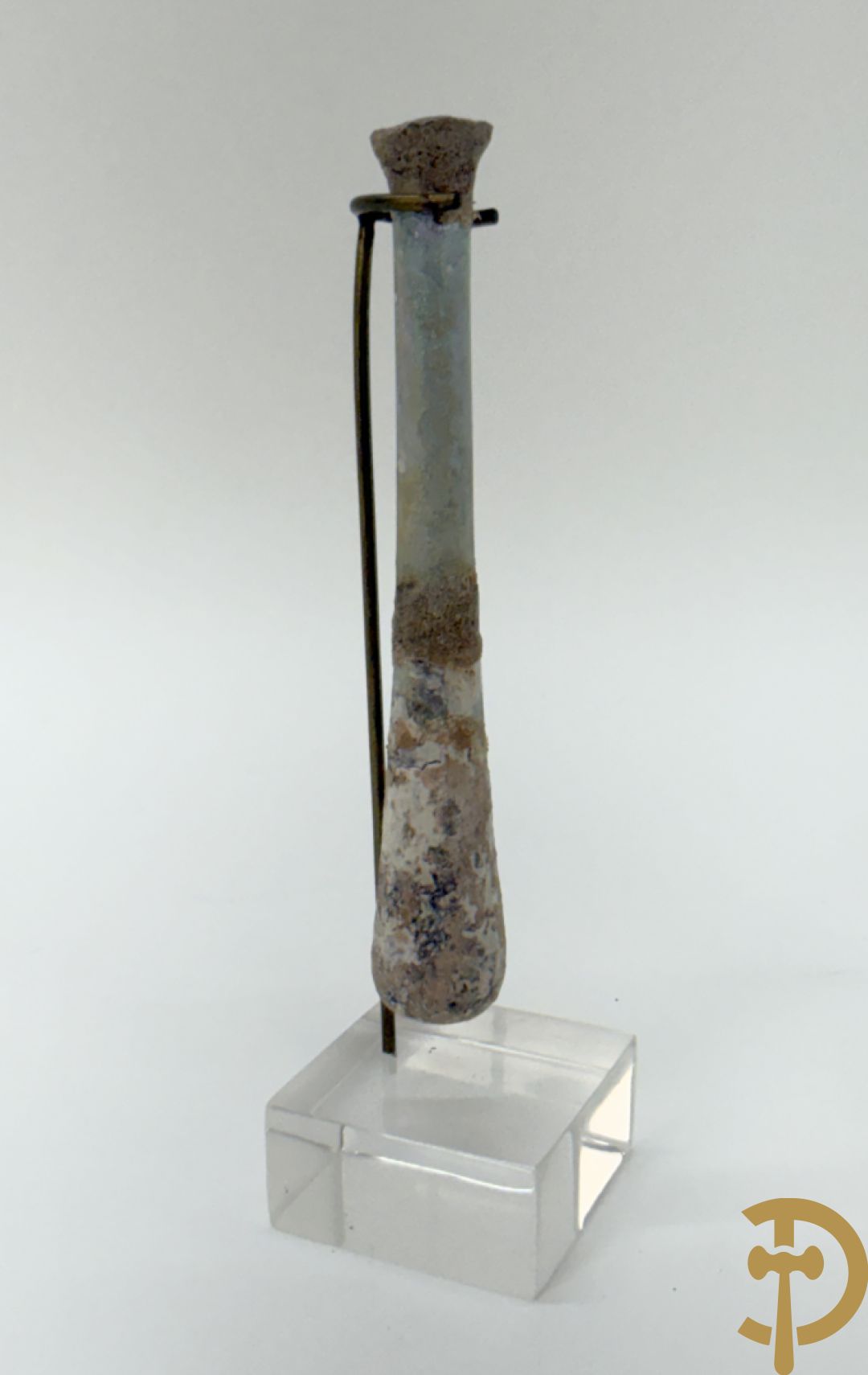 Drie antieke Romeinse glazen flesjes