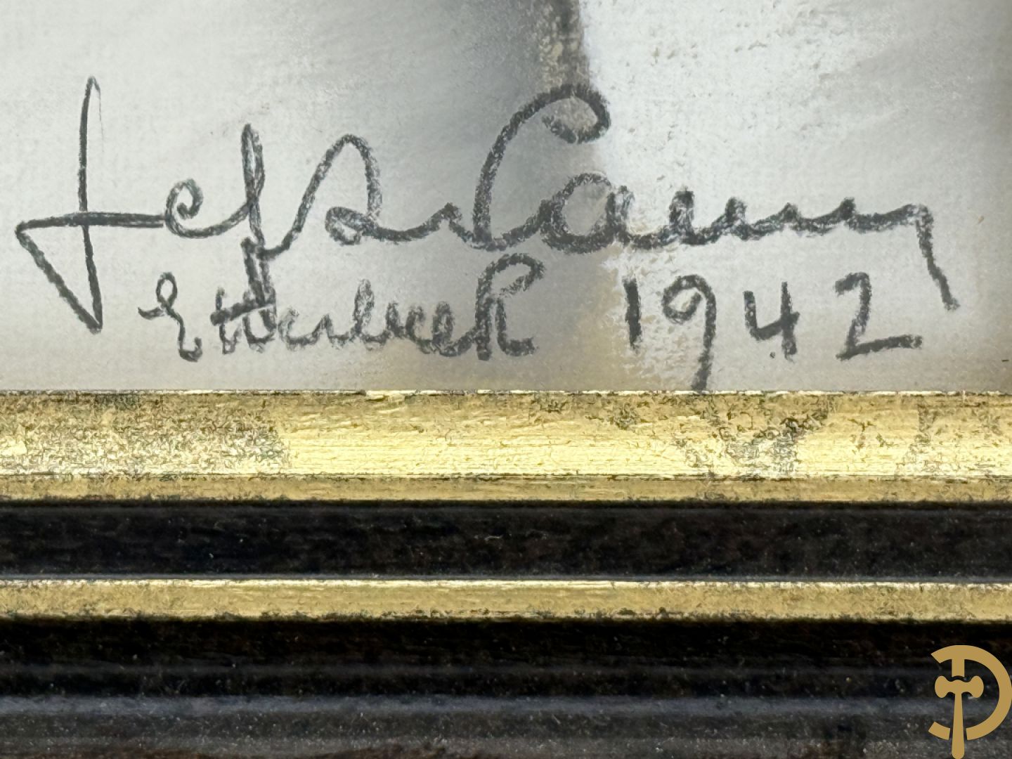 DE PAUW Jef getekend Etterbeek 1942 