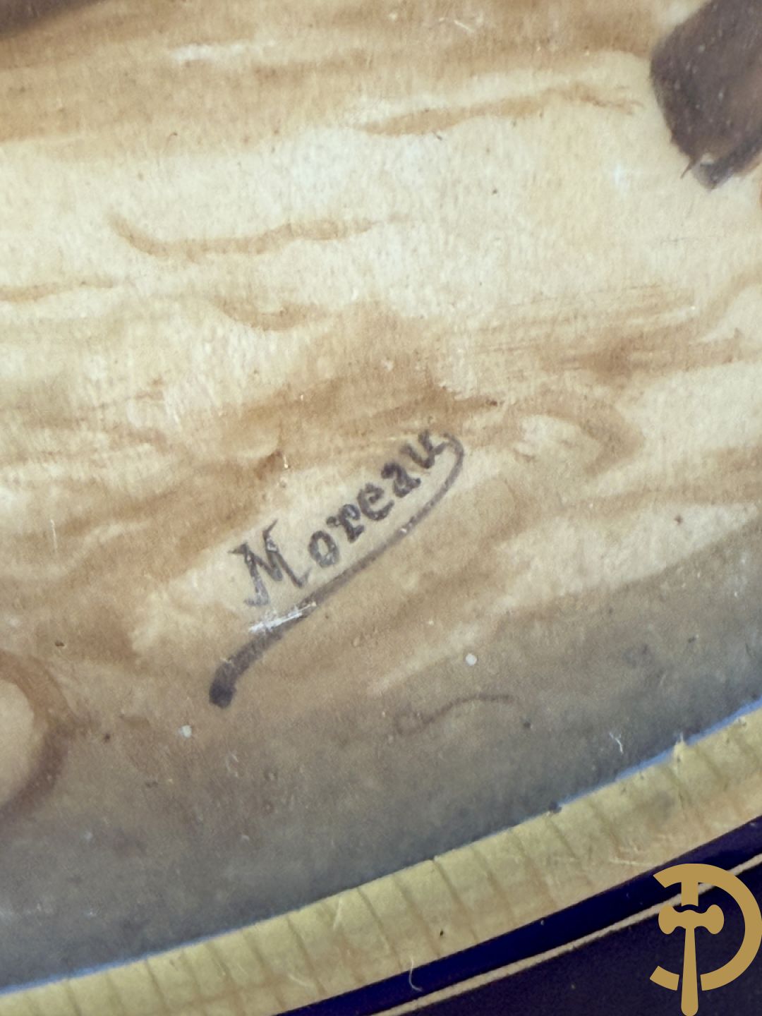 Paar handbeschilderde porseleinen Sèvres borden 