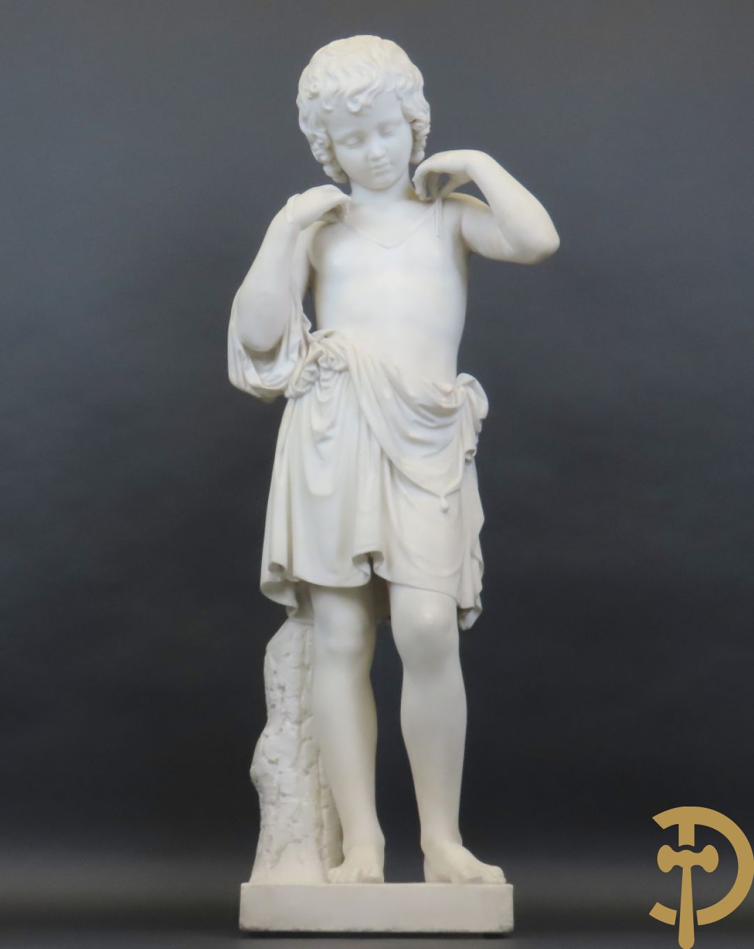 Onleesbaar getekend links achter 