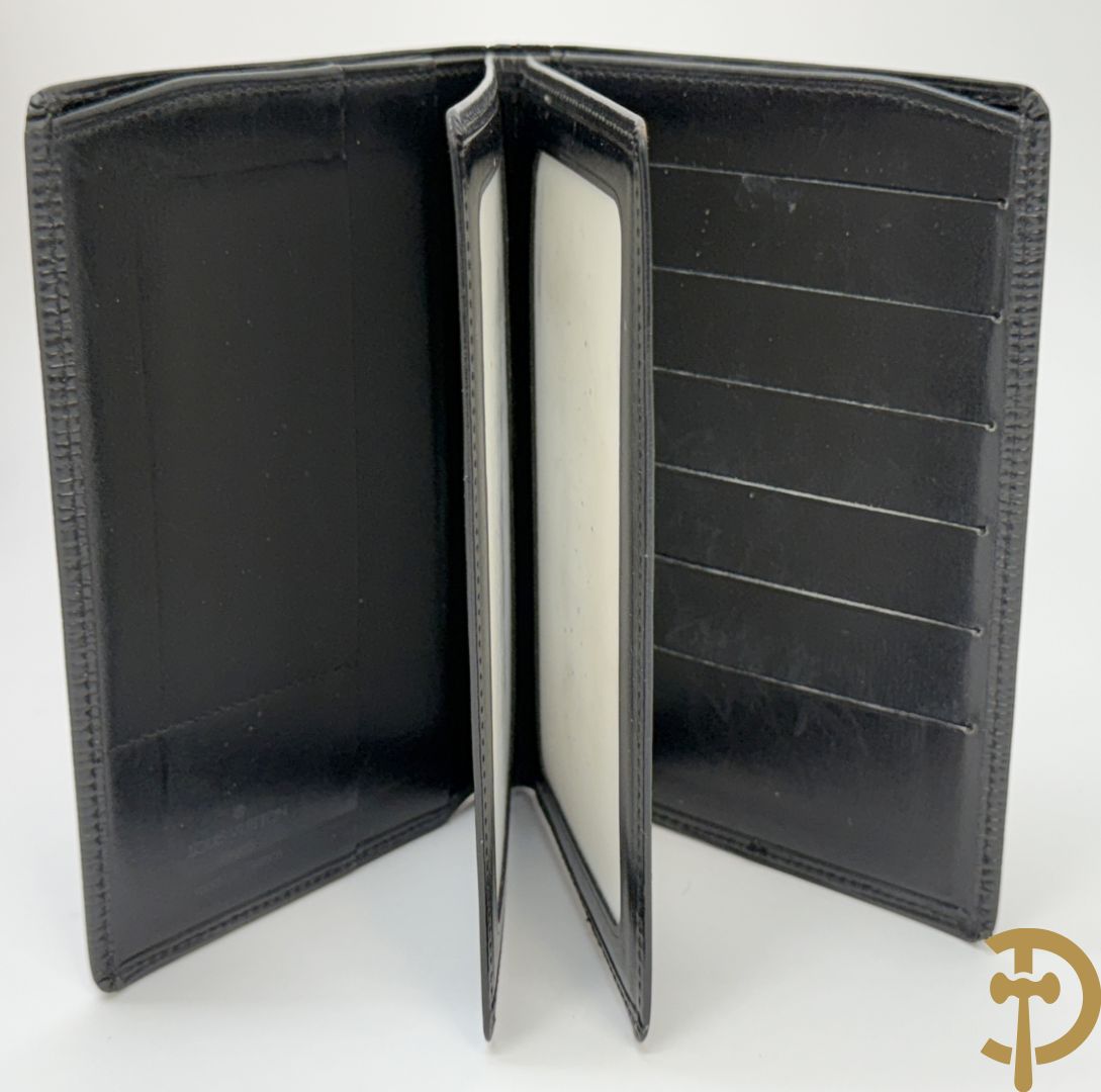 Lederen Louis Vuitton clutch + zwart lederen portefeuille Louis Vuitton