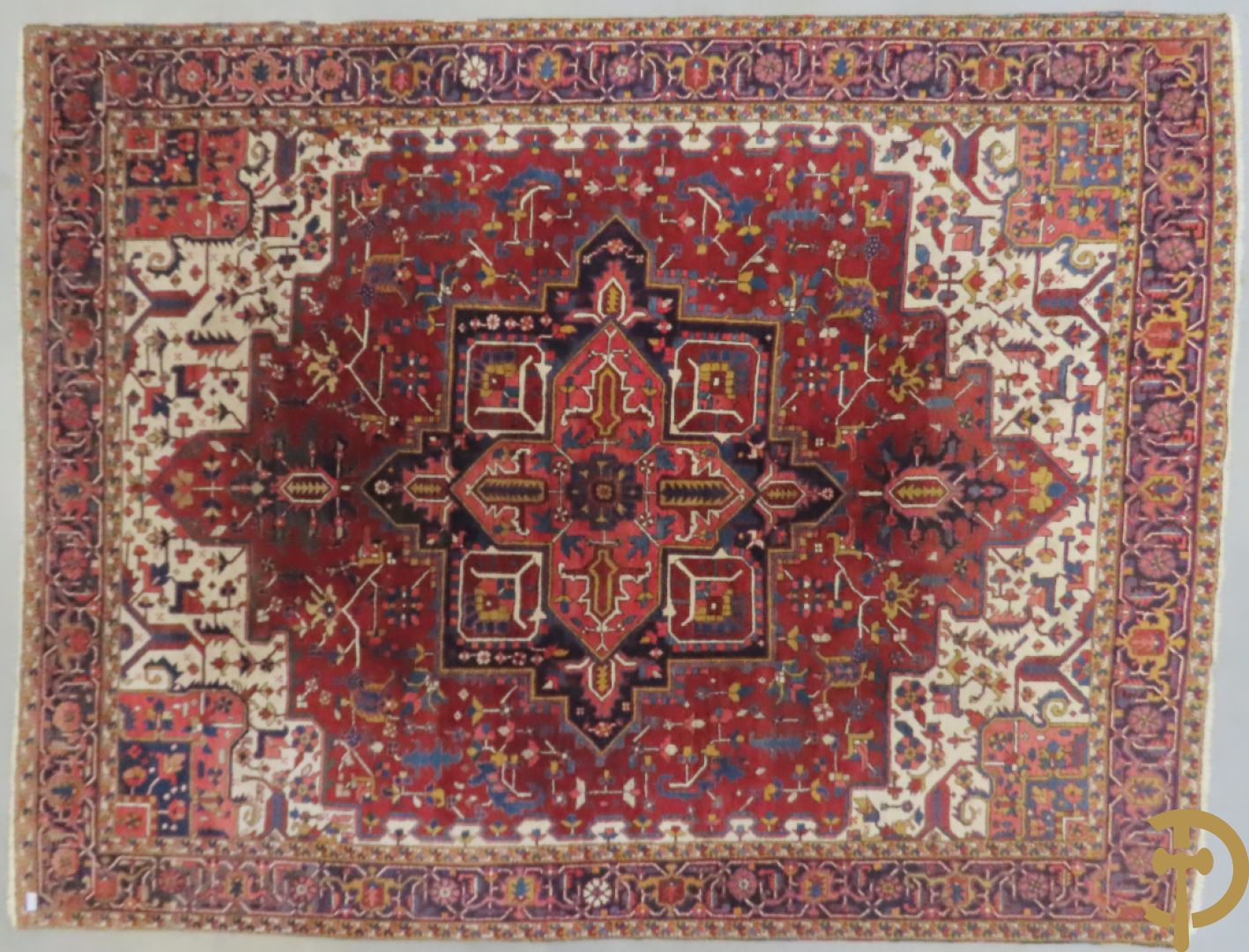 Oosters handgeknoopt tapijt Heriz