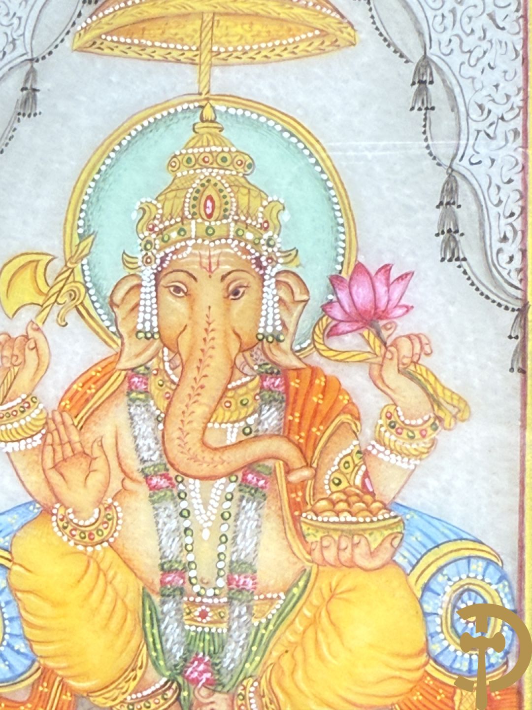 Zes Indische geanimeerde tekeningen van goden en liefdesscènes op gesteente