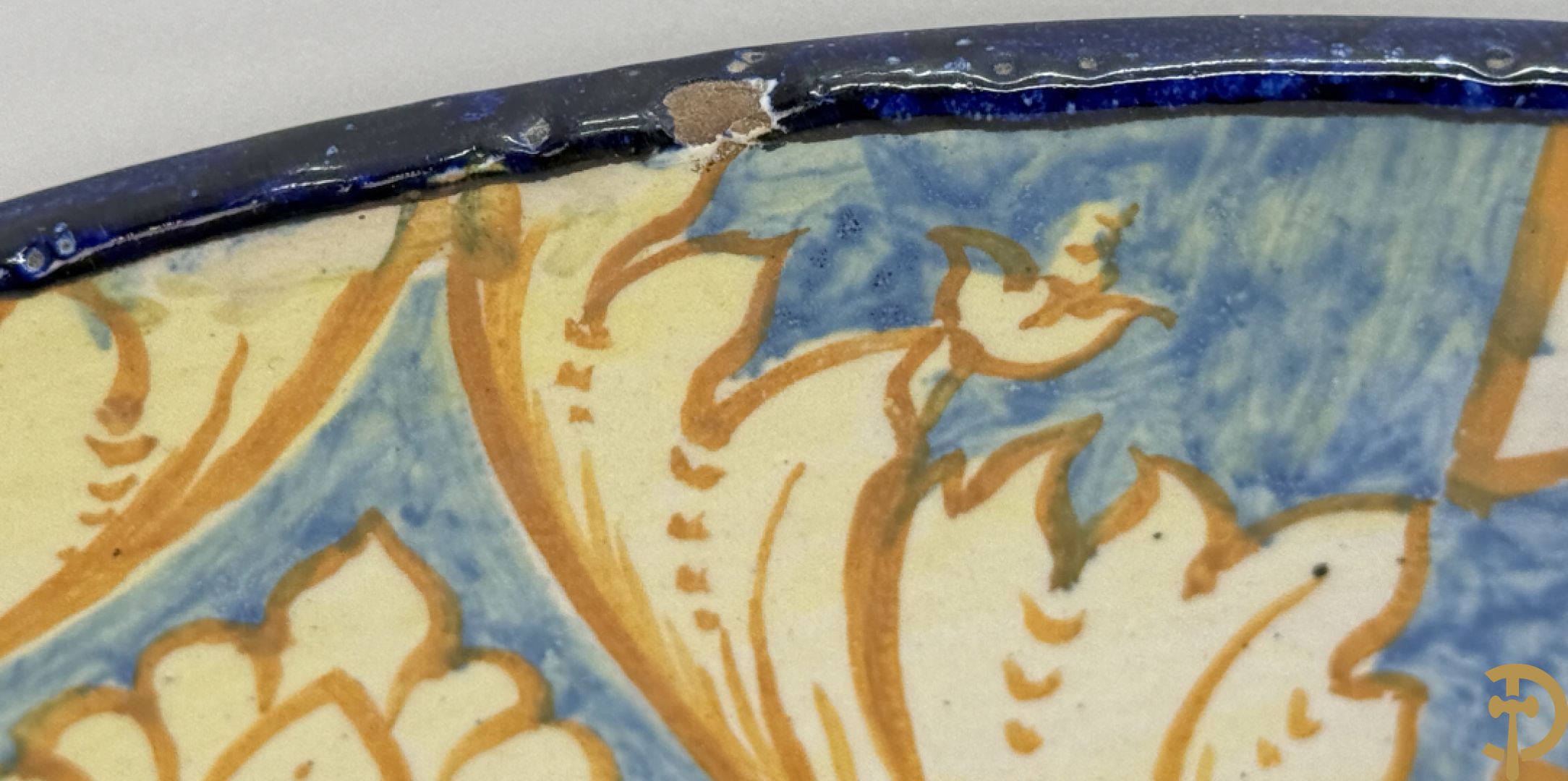 Ronde Italiaanse schotel met portret van Filippi Detto Botticelli