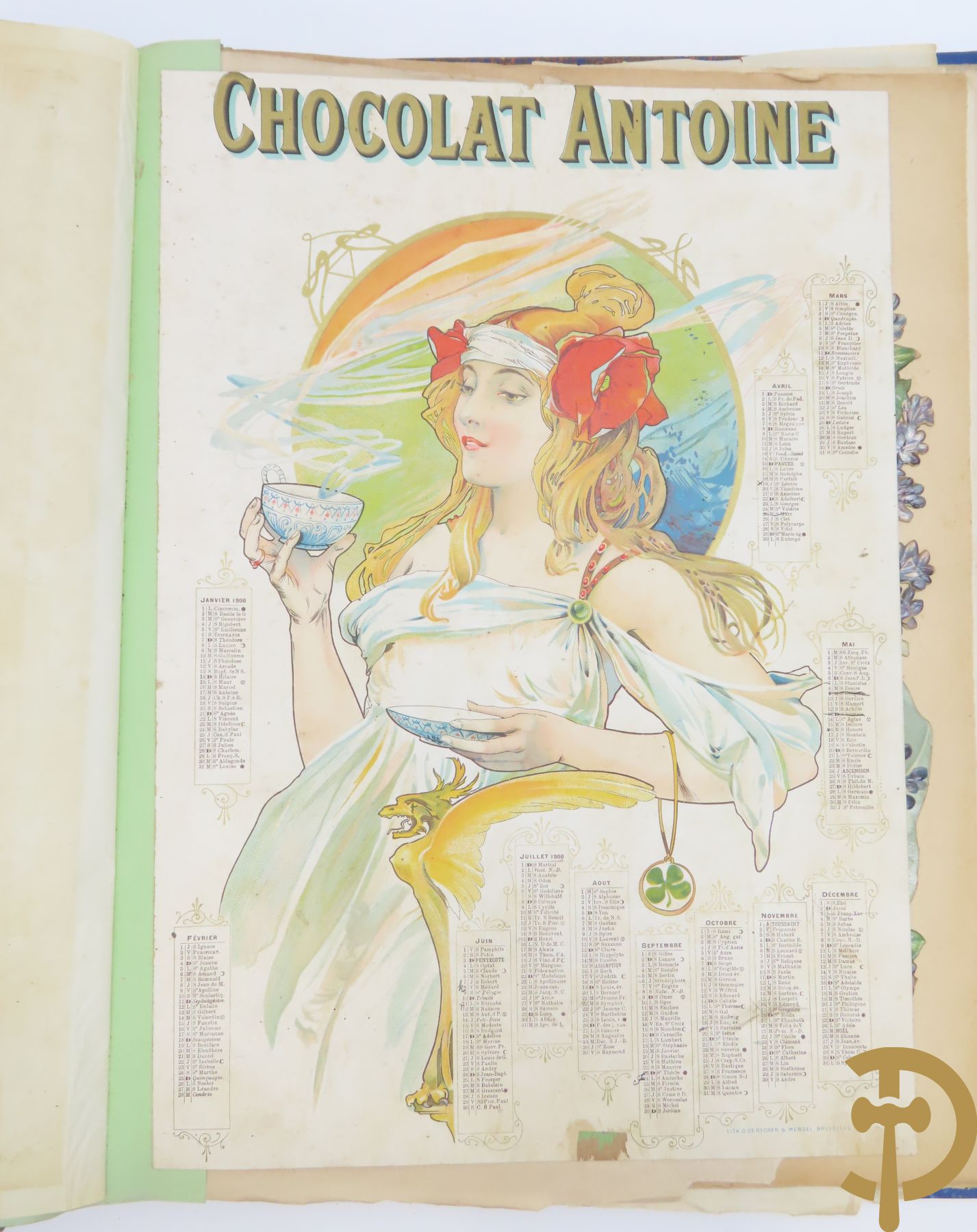 Verzamelmap met +/-30 Art Nouveau chromolitho