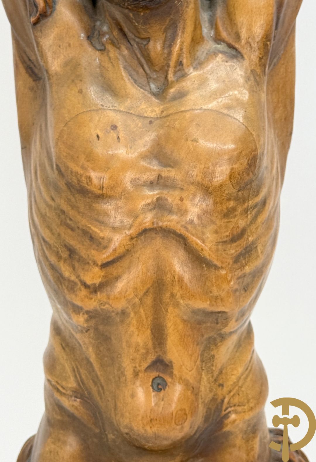 Gesculpteerde houten Jansenistische corpus