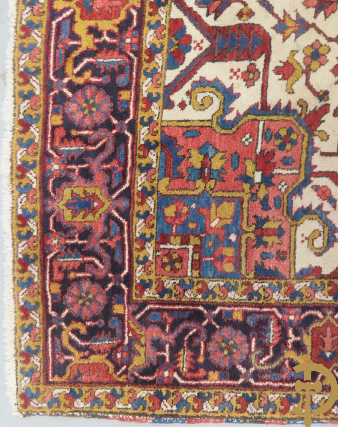 Oosters handgeknoopt tapijt Heriz