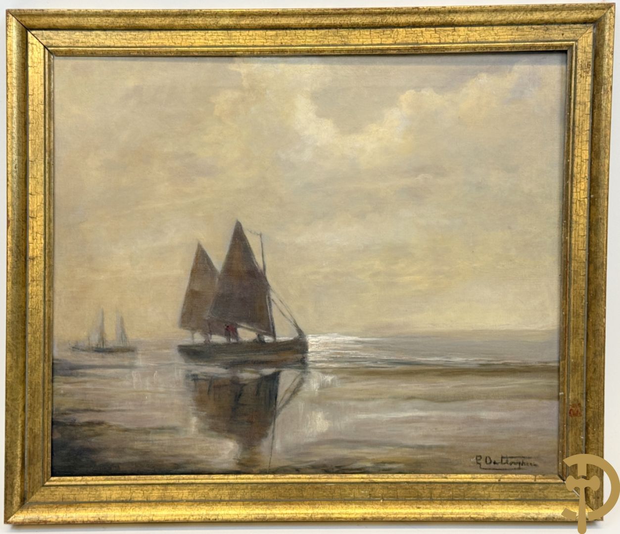 Onleesbaar getekend rechts onder 