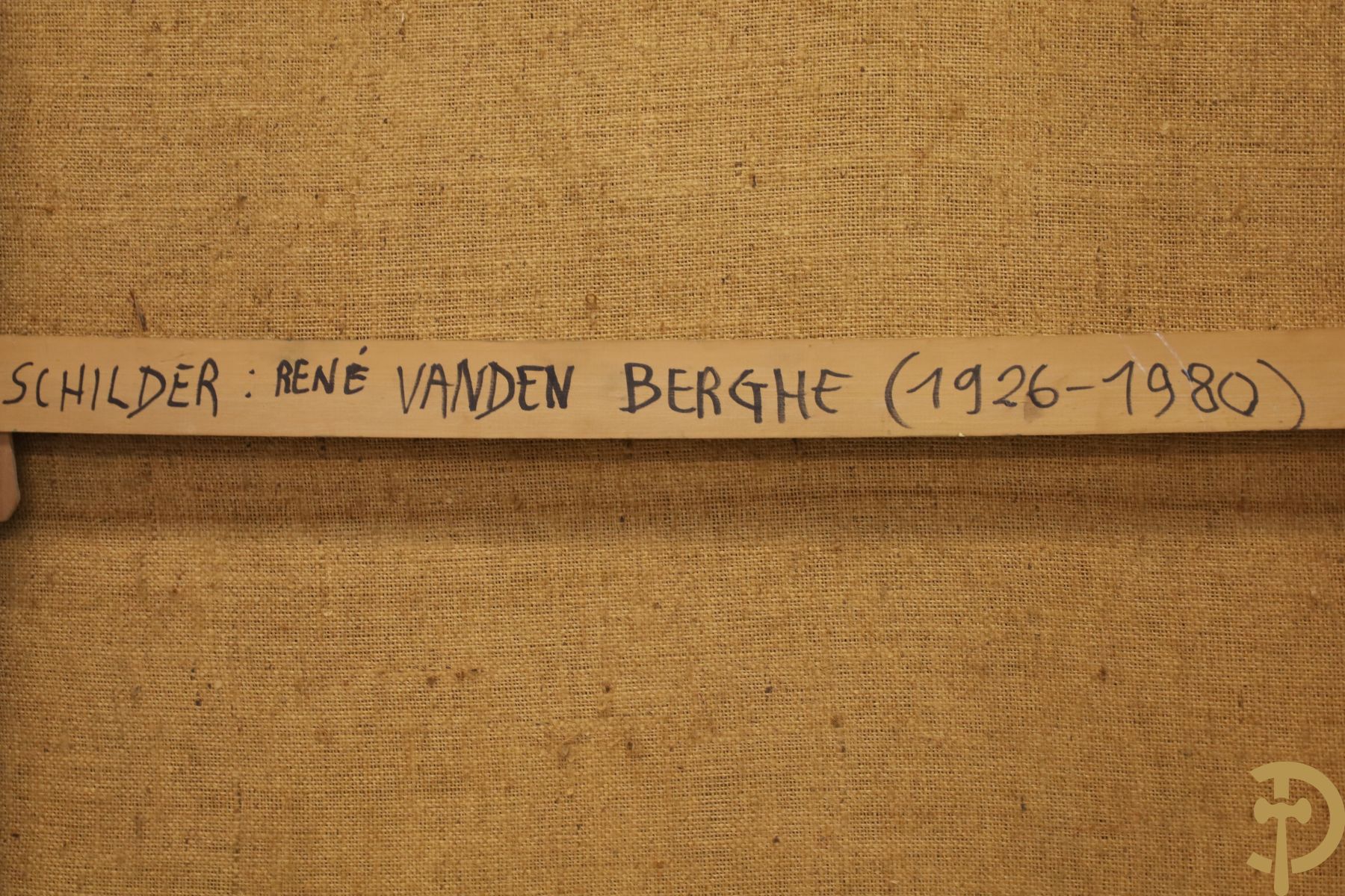 VD BERGHE getekend (VANDEN BERGHE René verso) 