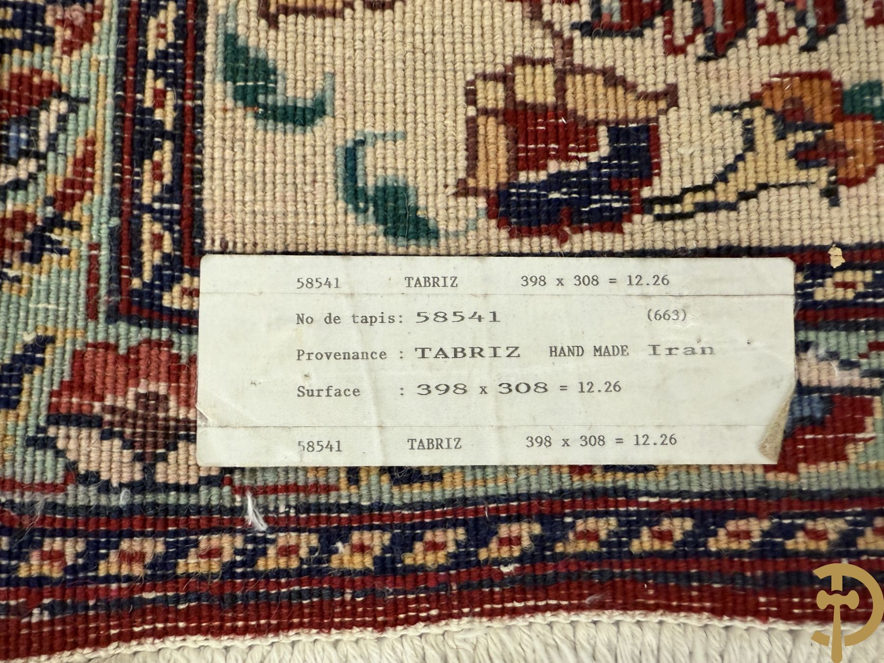 Oosters handgeknoopt tapijt Tabriz