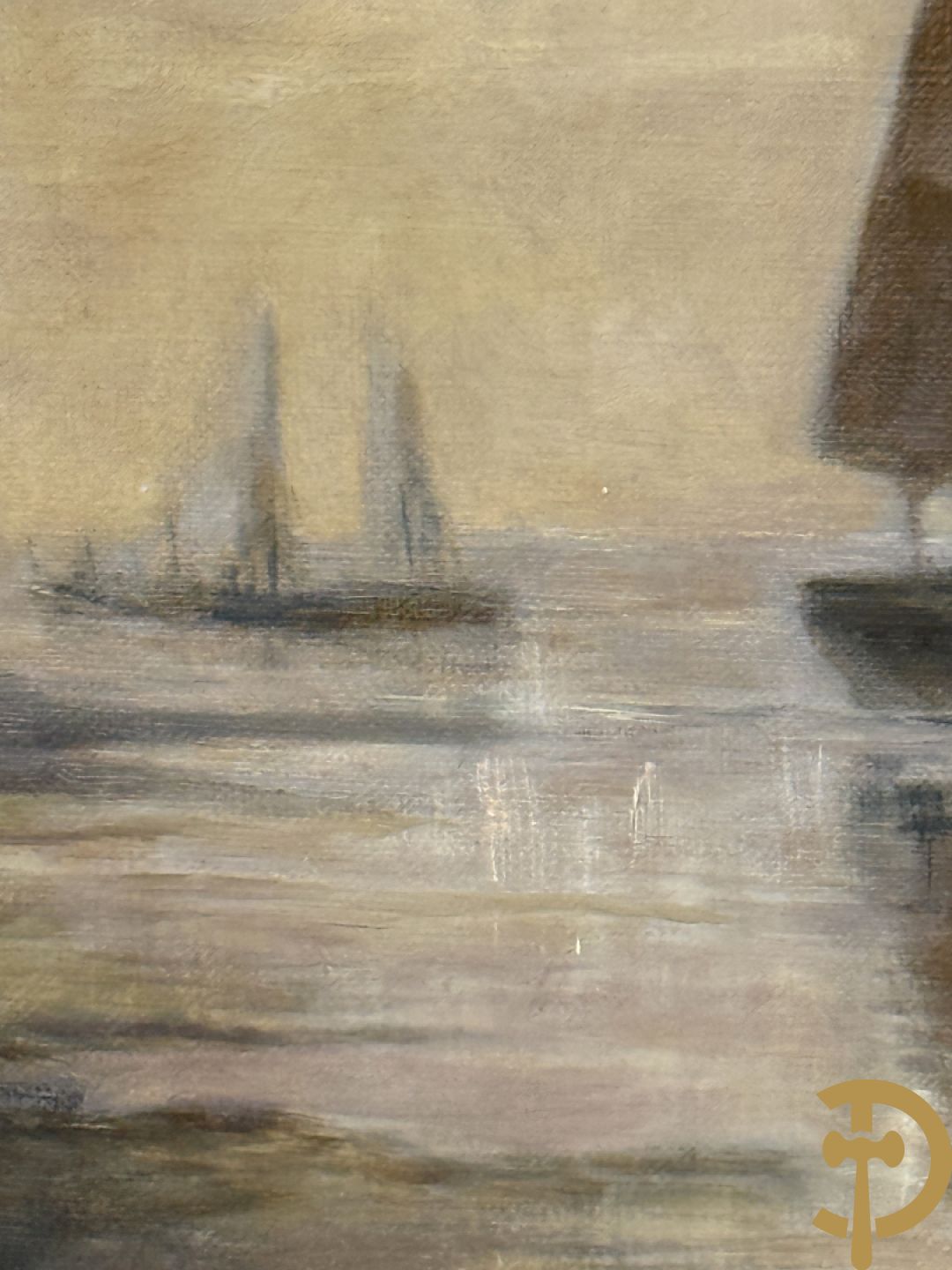 Onleesbaar getekend rechts onder 