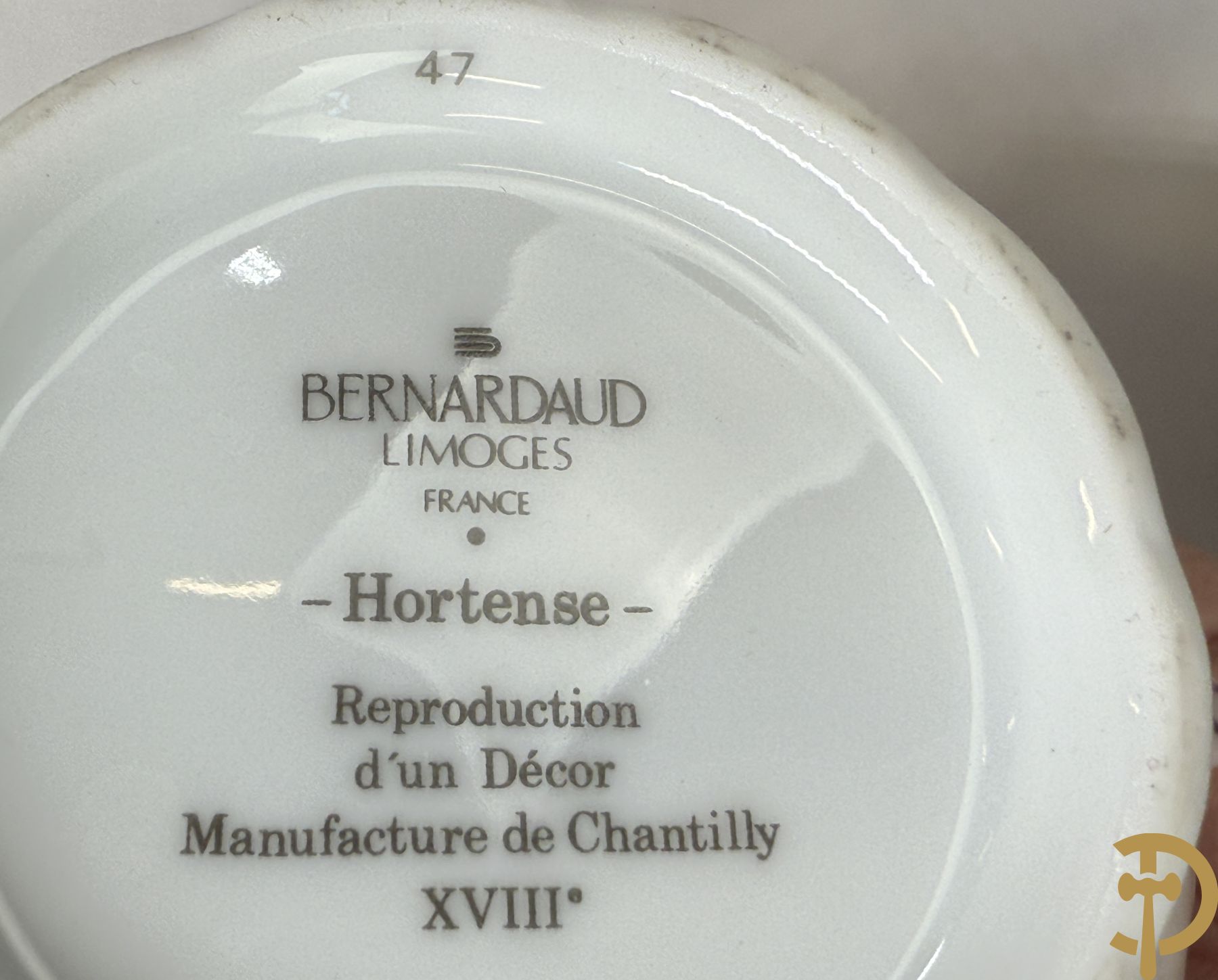 Uitgebreid porseleinen eet- en koffieservies Limoges, Bernardaud, type Hortence