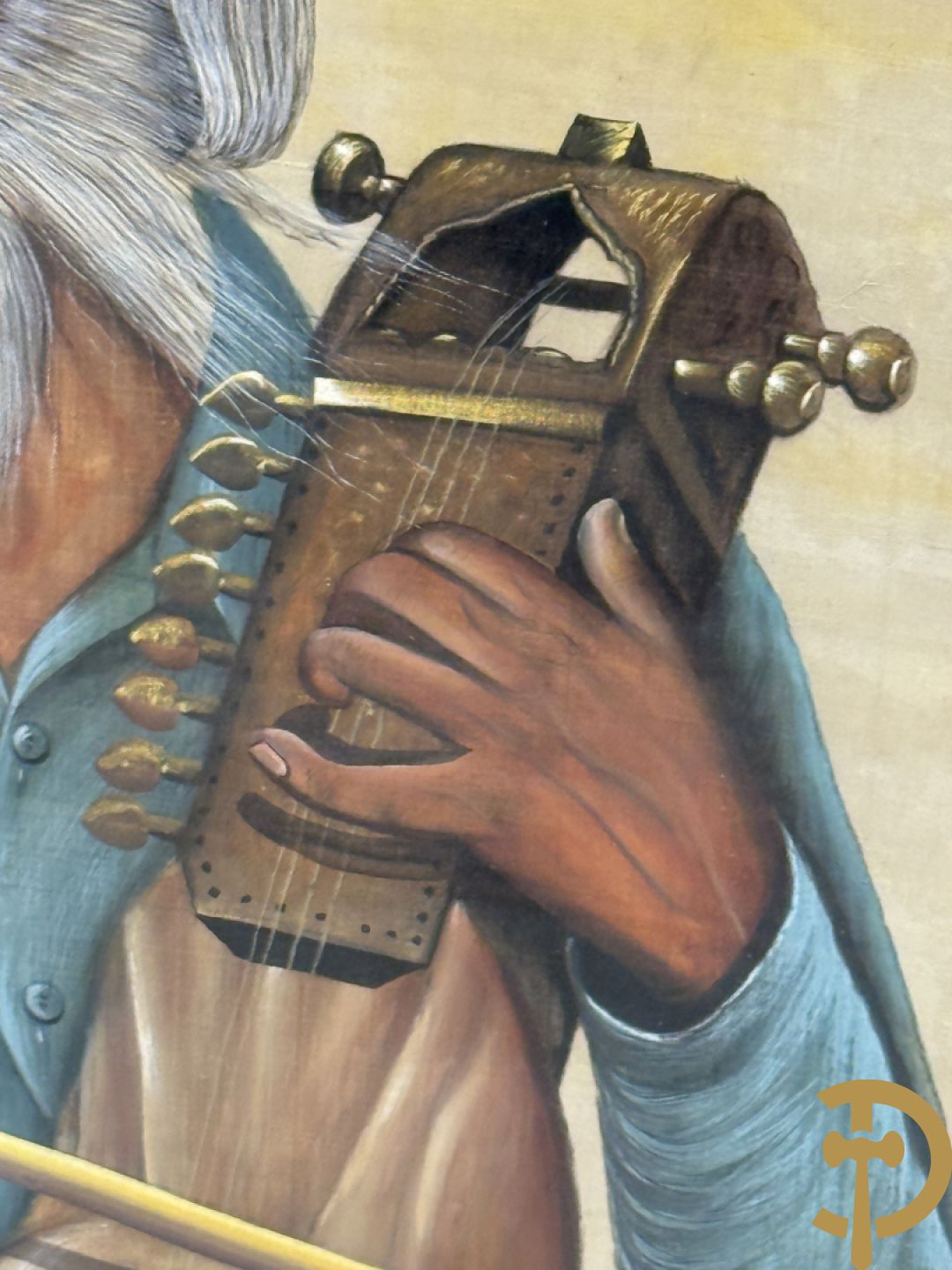 Drie Indische handgekleurde, geaquarelleerde en geanimeerde scènes