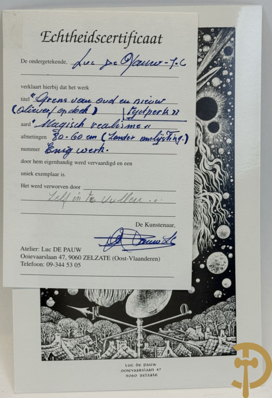 DE PAUW Luc J.C. getekend 