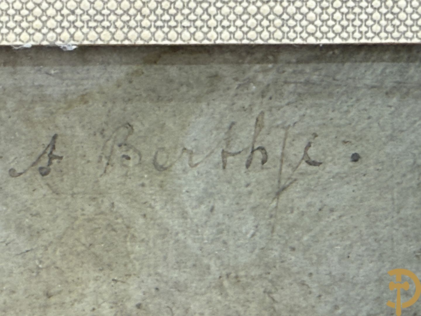 VAN DEN BOSCH Georges getekend links boven 