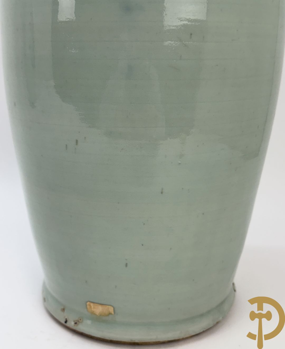 Chinese porseleinen blauw/wit vaas met bloemen en vogeldecor