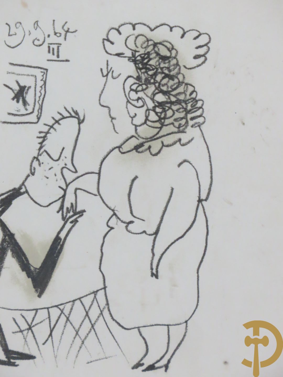 PICASSO Pablo naar 29.9.64 gedateerd 