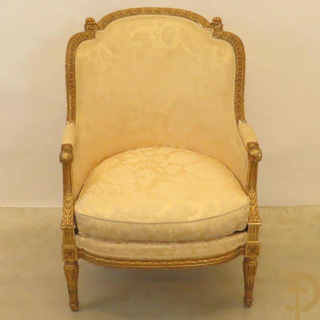 Vergulde Louis XVI armzetel met accanthusranken