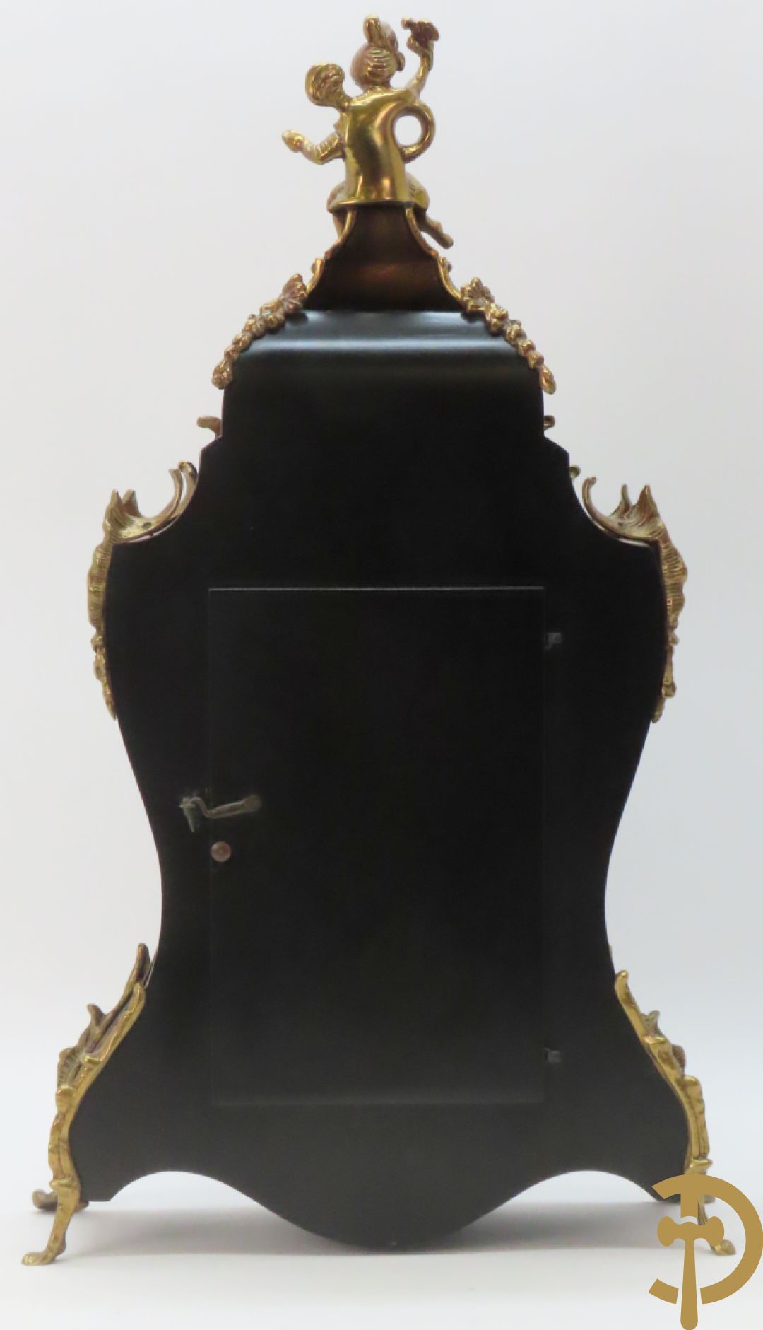 Italiaanse kartelklok met Boulle imitatie en bronsbeslag