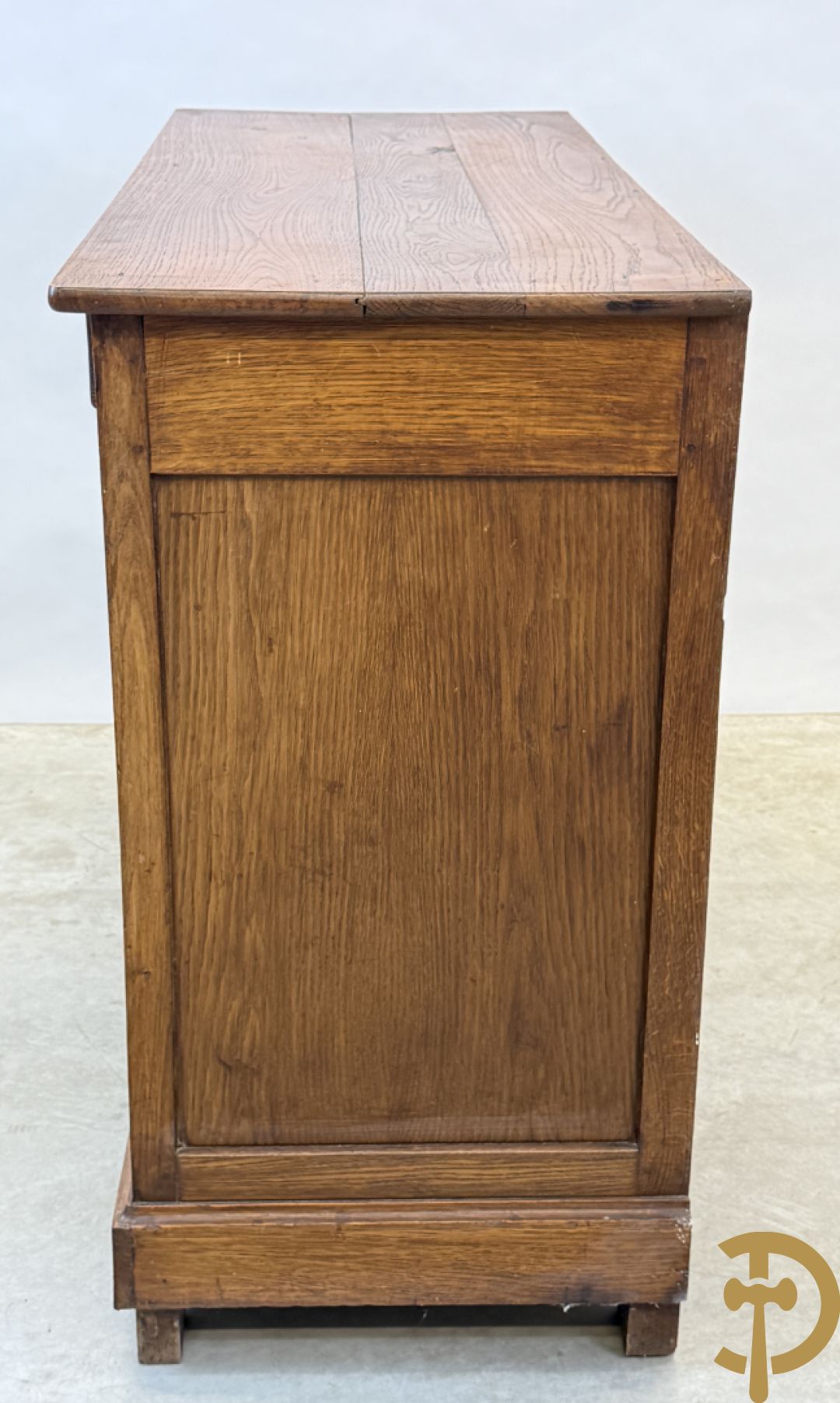 Masssief eiken tweedeursdresse Louis Philippe 19e