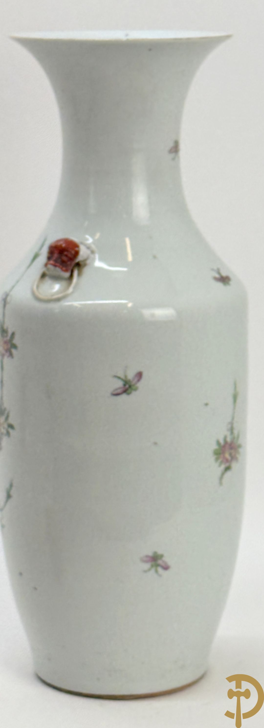 Chinese porseleinen vaas met decor van bloemen en vogels