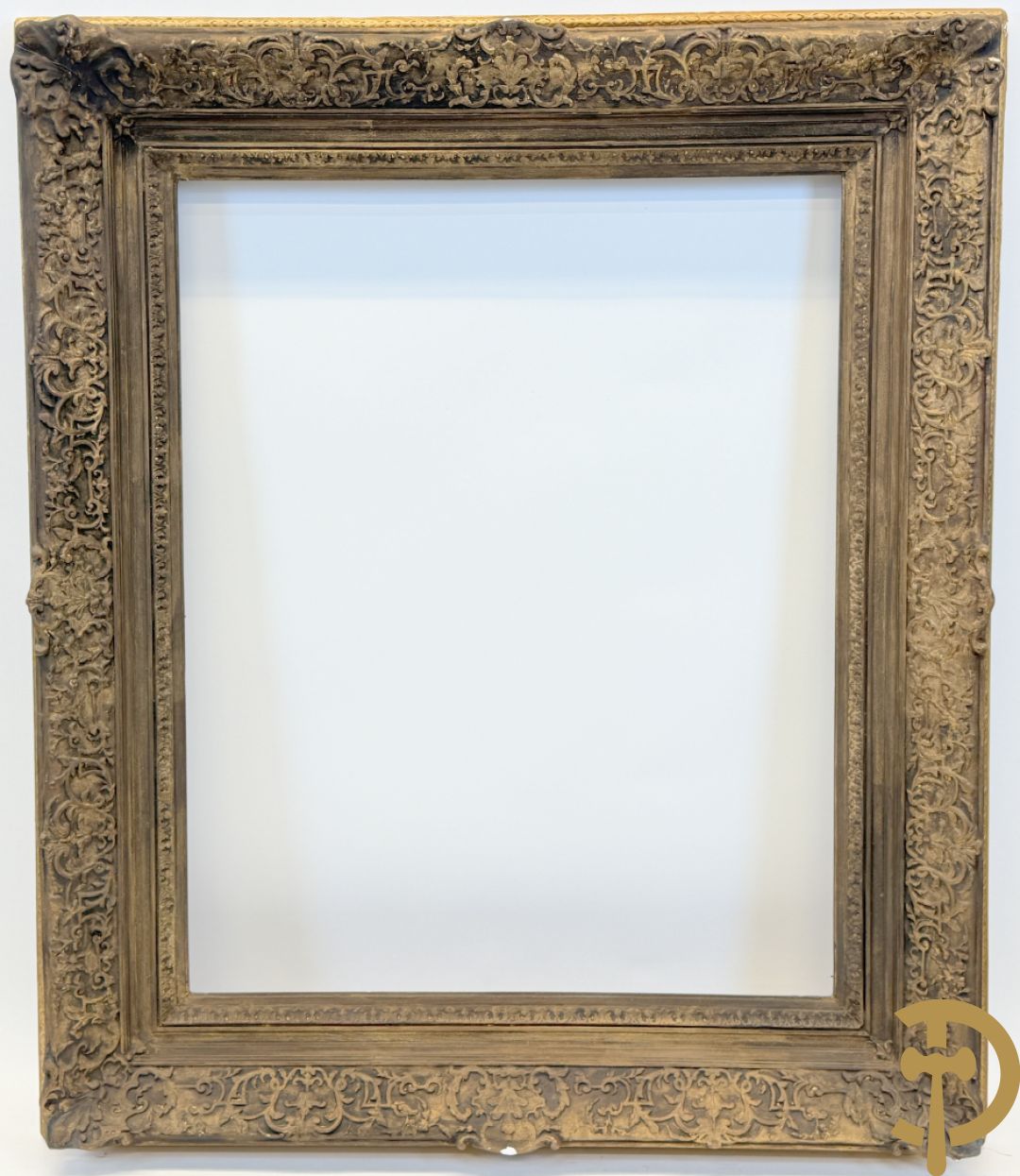 Oude grote vergulde Louis XV lijsten : 3 stuks