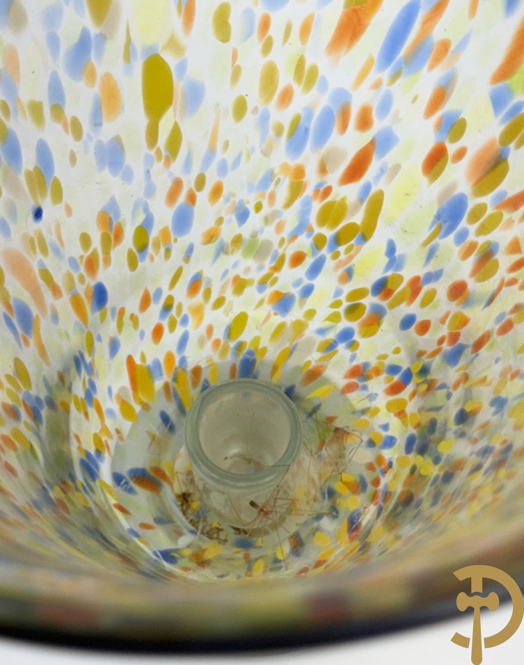 Italiaanse kleurrijke konische murano vaas