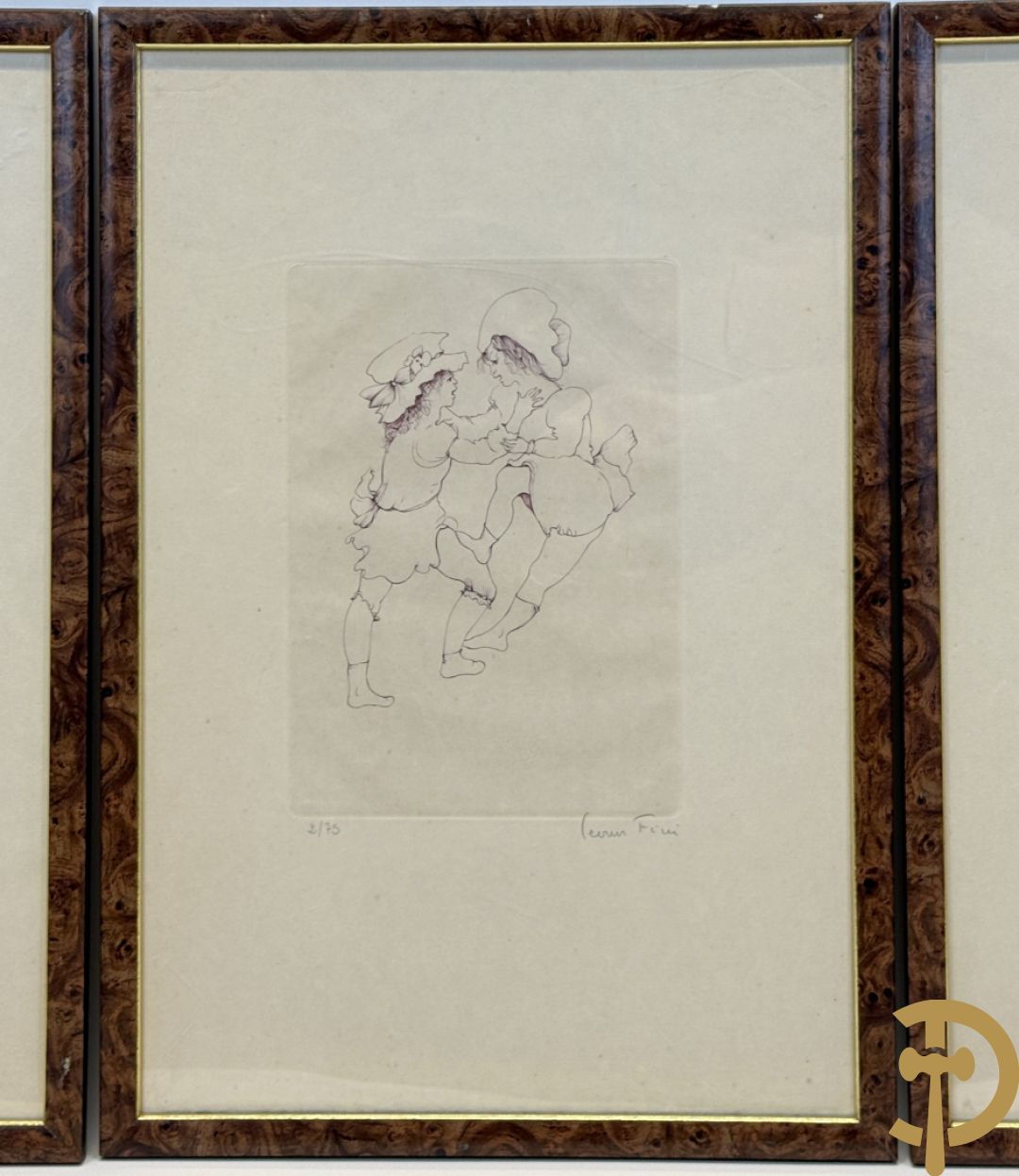 FINI Leonor getekend - Reeks van 4 gravures met meisjes - 2/75