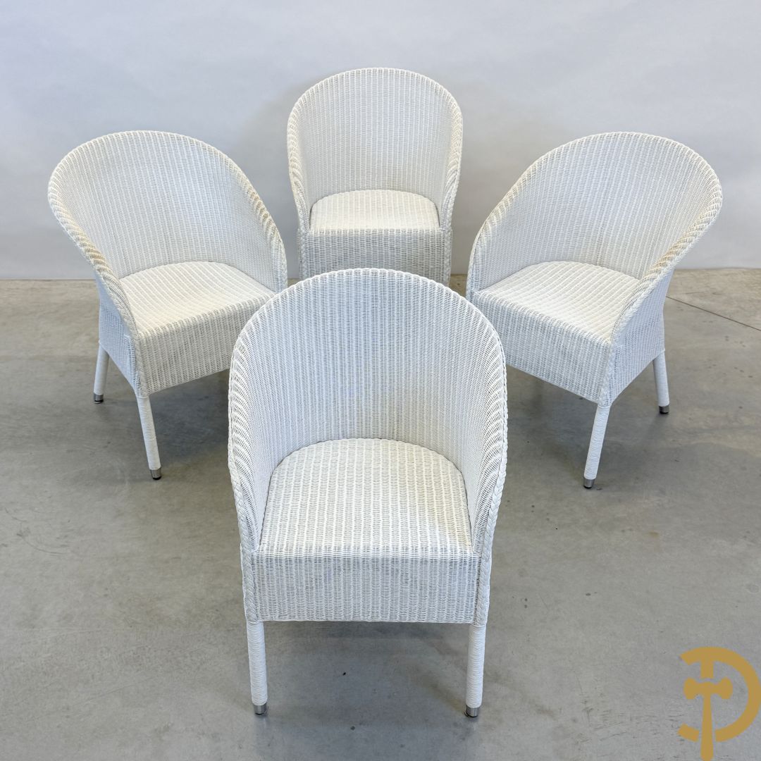 Vier gevlochten Lloyd Loom armzetels van Vincent Sheppard