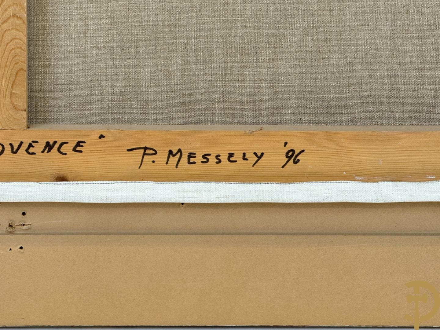 MESSELY P. getekend en verso gedateerd 