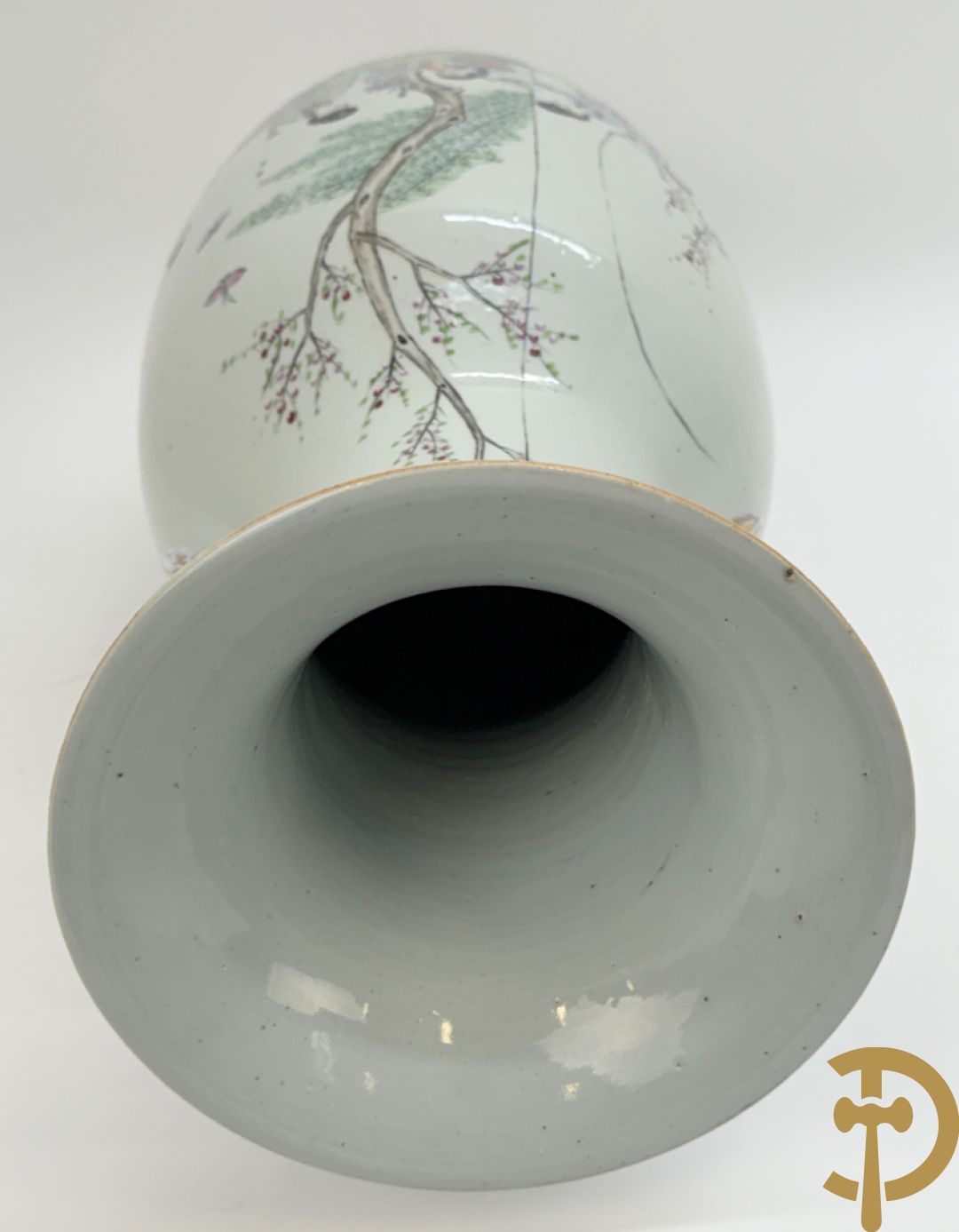 Chinese porseleinen vaas met decor van geisha