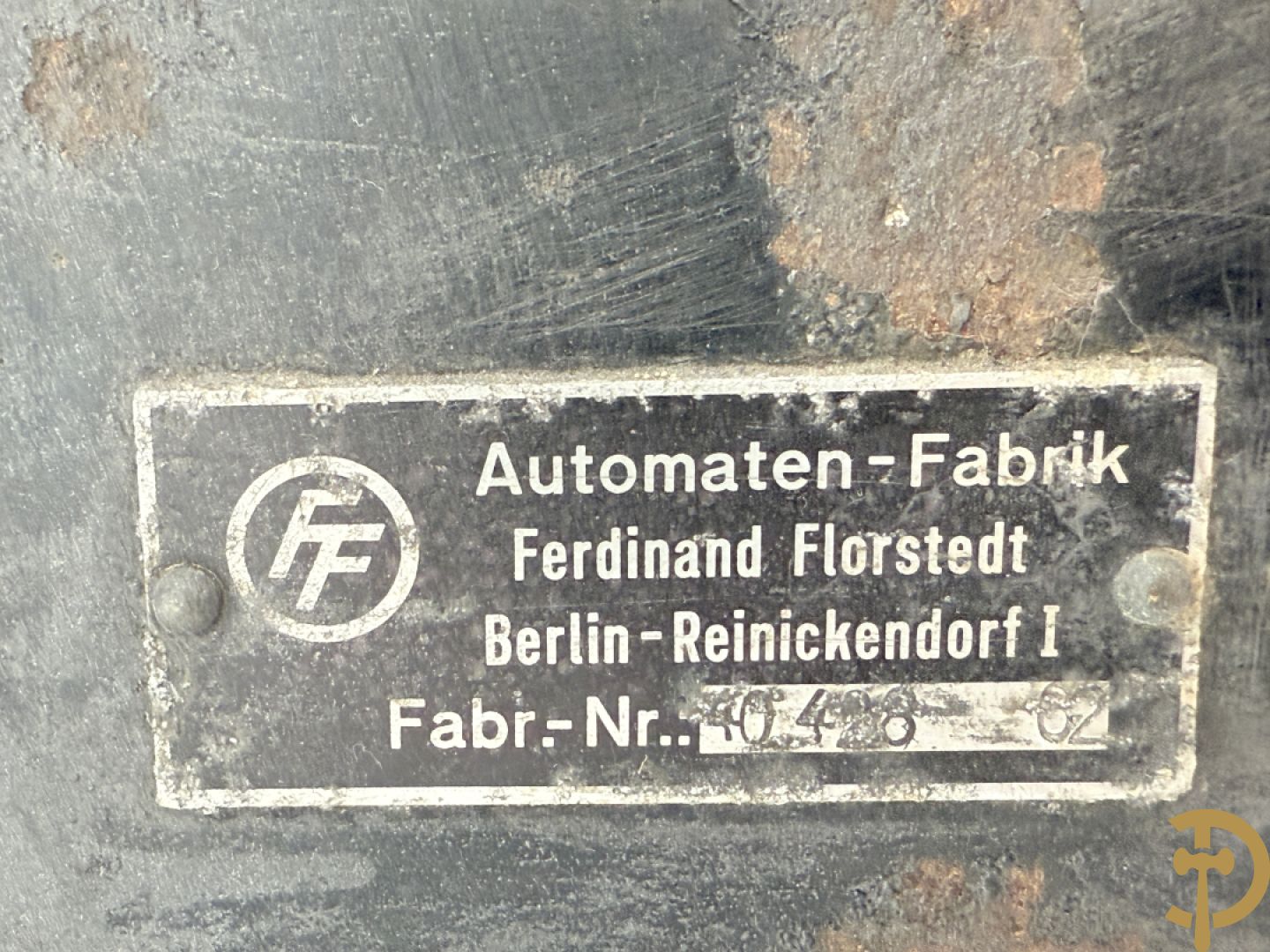 Snoepverdeelautomaat, Automaten-Fabrik Ferdinand Florstedt Berlin-Reinickendorf I, Fabr.-Nr. 40438