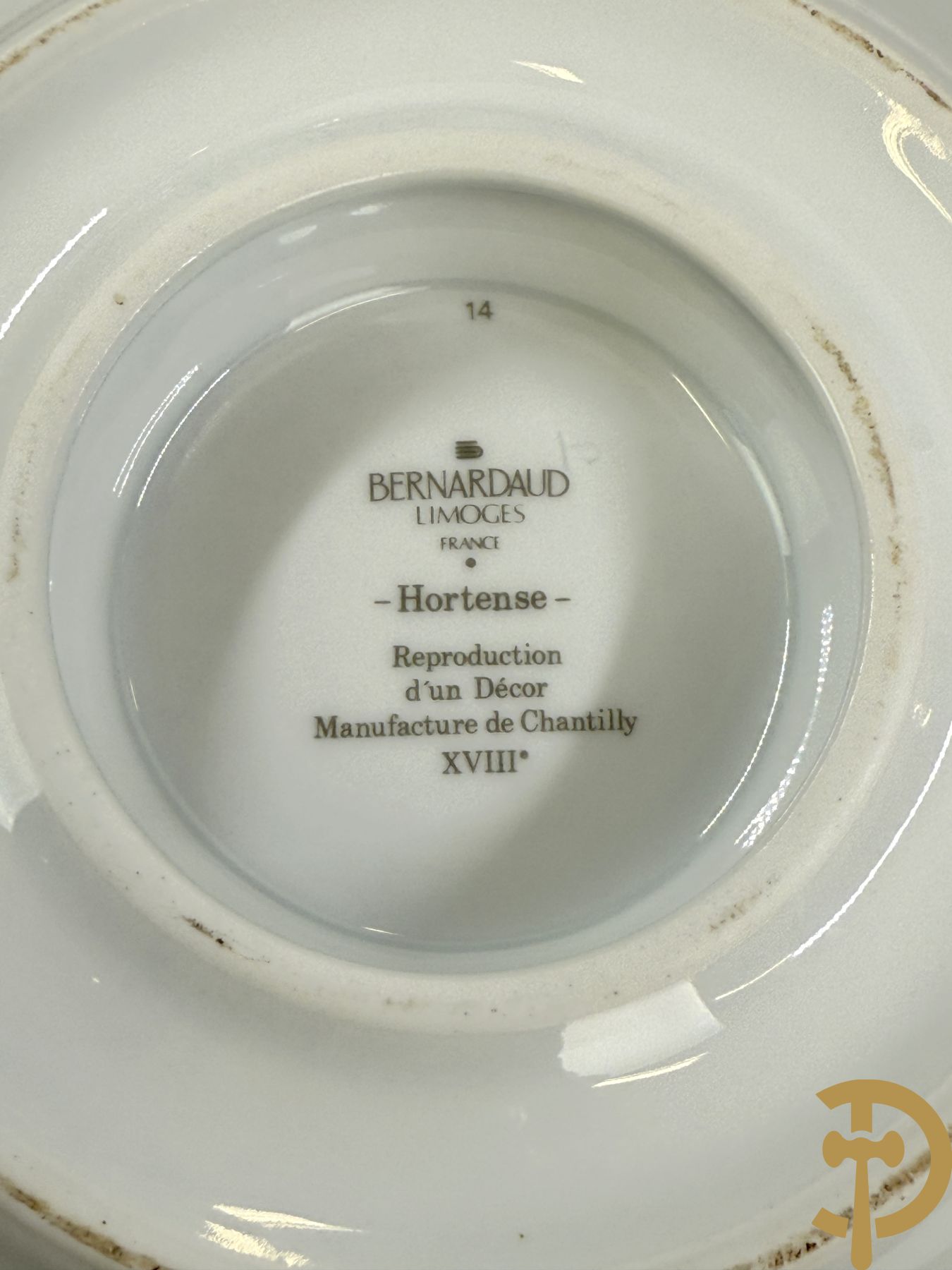 Uitgebreid porseleinen eet- en koffieservies Limoges, Bernardaud, type Hortence