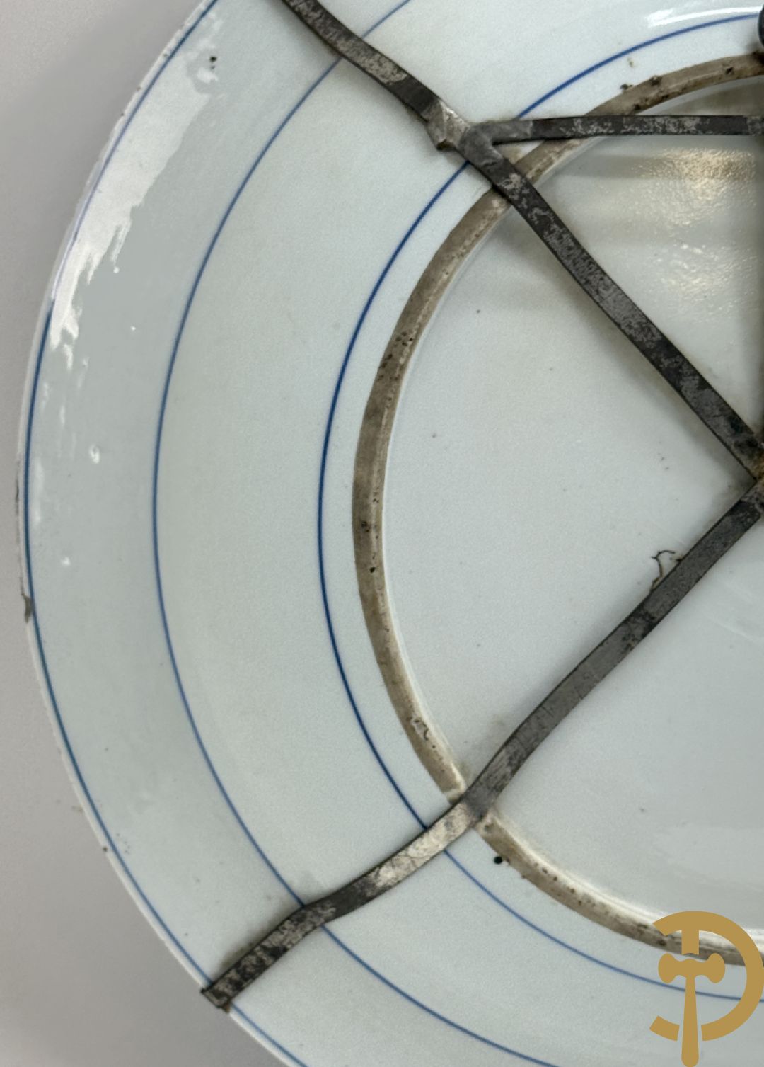 Chinese blauw/wit porseleinen schotel 