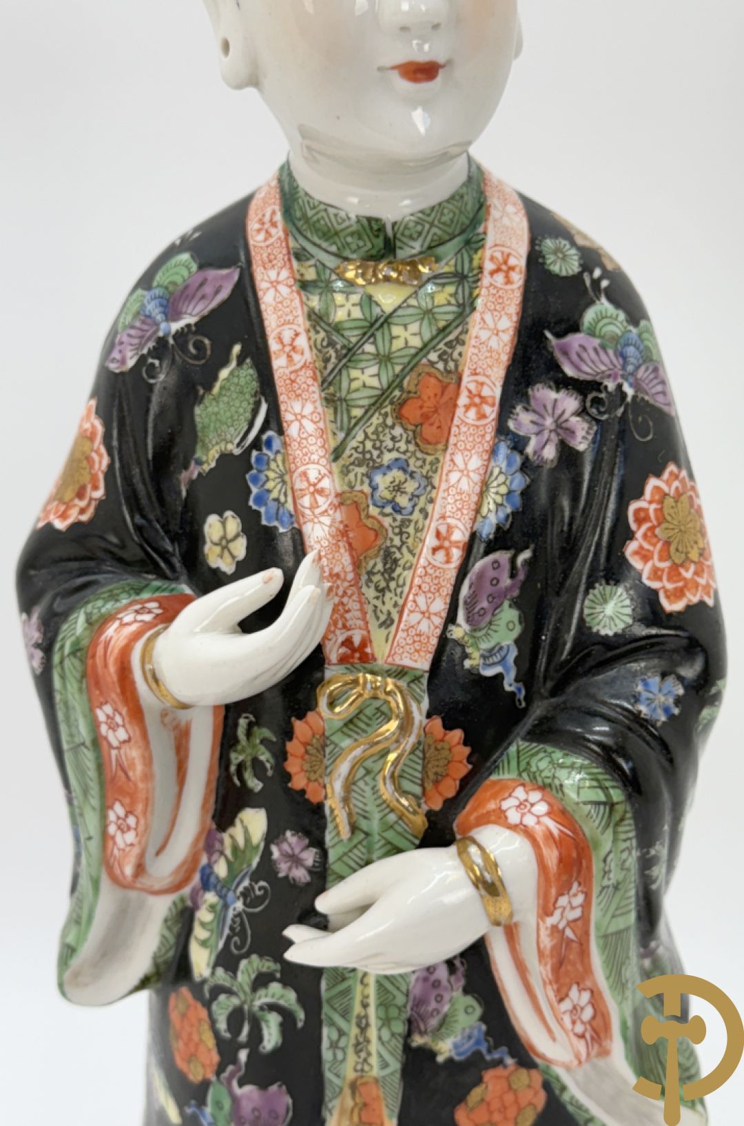 Porseleinen handbeschilderde geisha