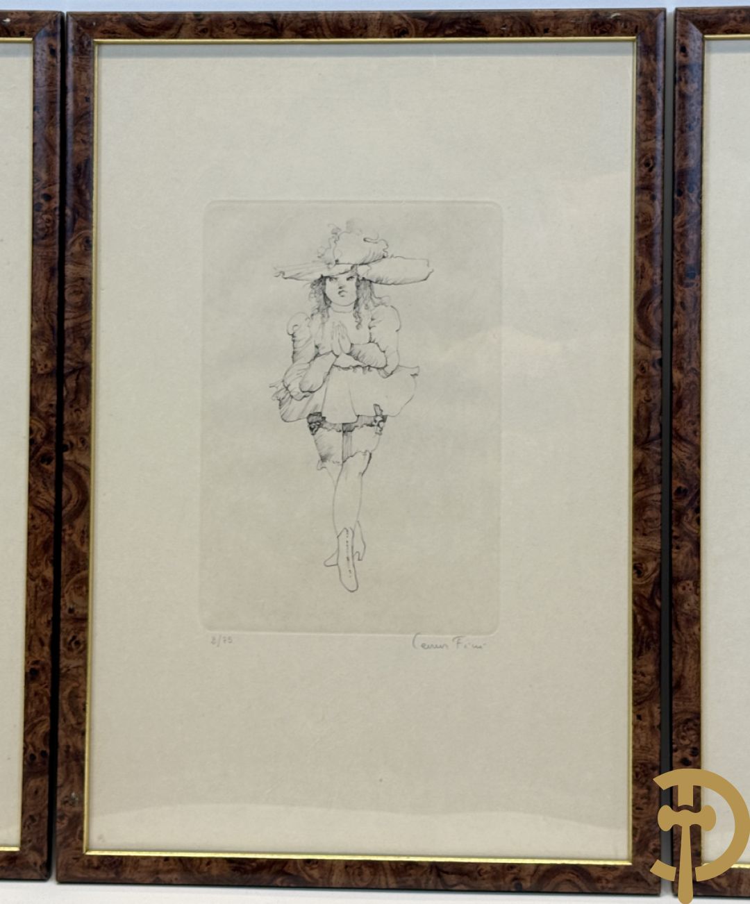 FINI Leonor getekend - Reeks van 4 gravures met meisjes - 2/75