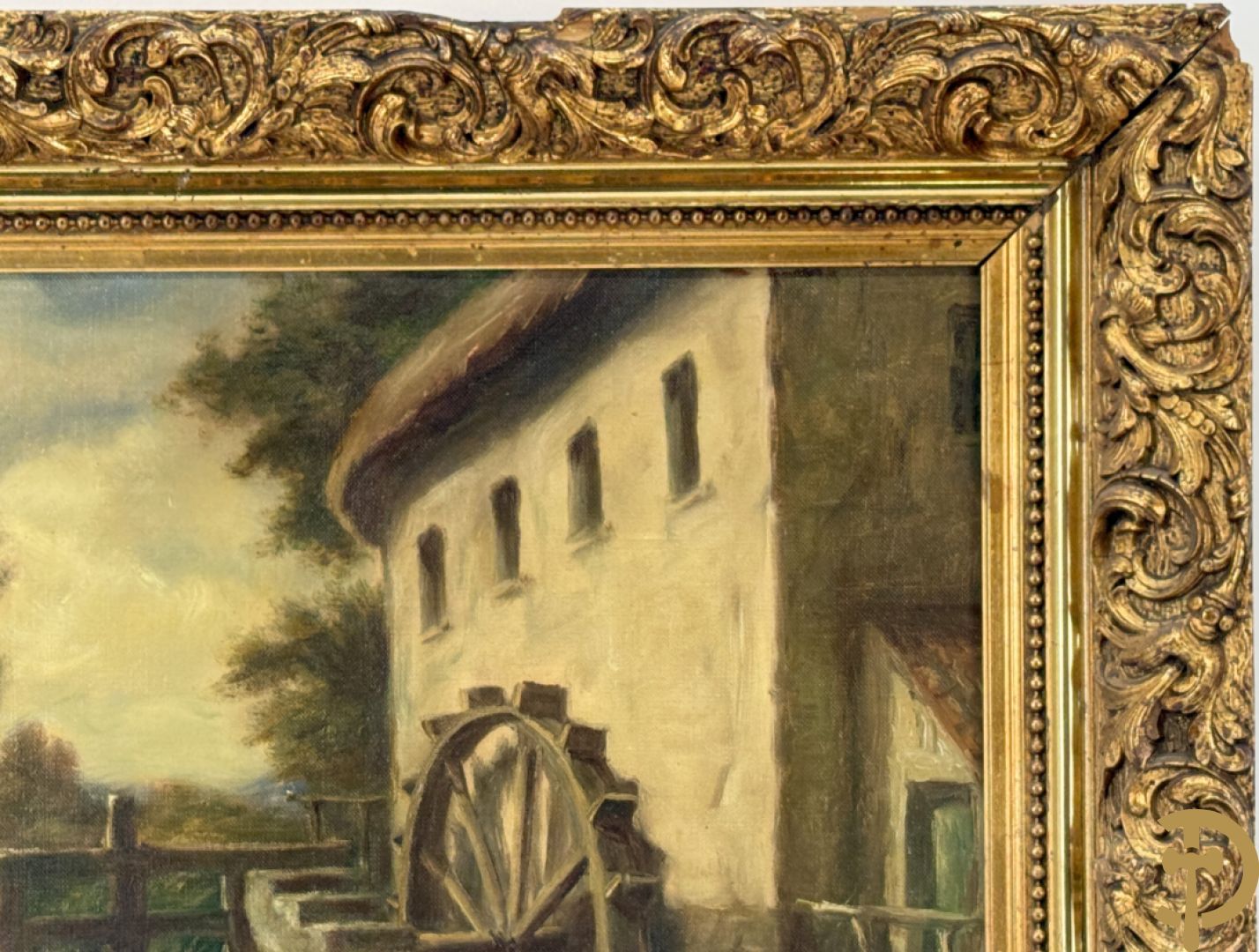 CATY getekend Geanimeerd zicht op watermolen